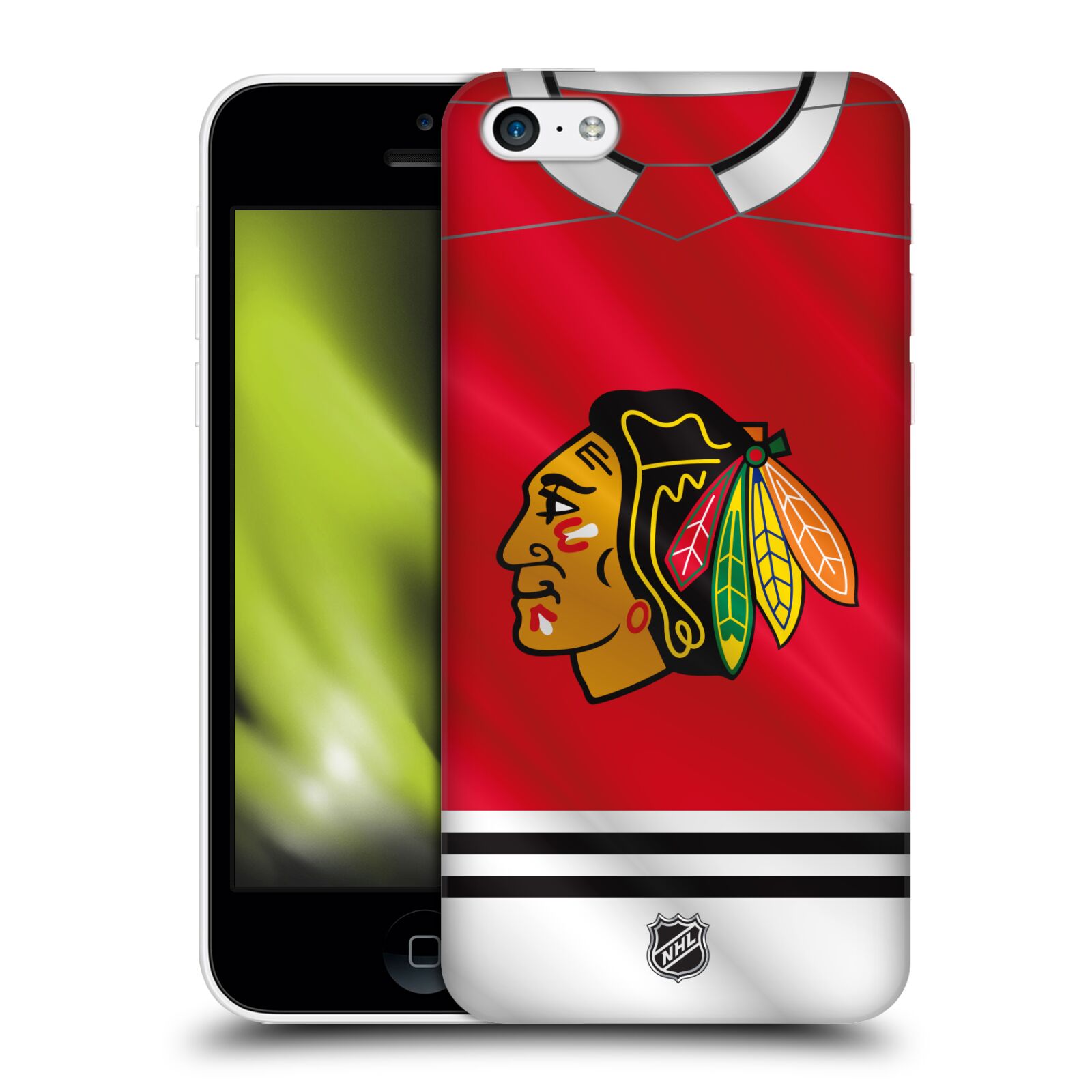 Pouzdro na mobil Apple Iphone 5C - HEAD CASE - Hokej NHL - Chicago Blackhawks - dres