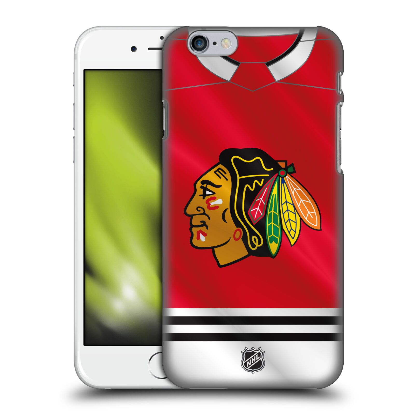 Pouzdro na mobil Apple Iphone 6/6S - HEAD CASE - Hokej NHL - Chicago Blackhawks - dres