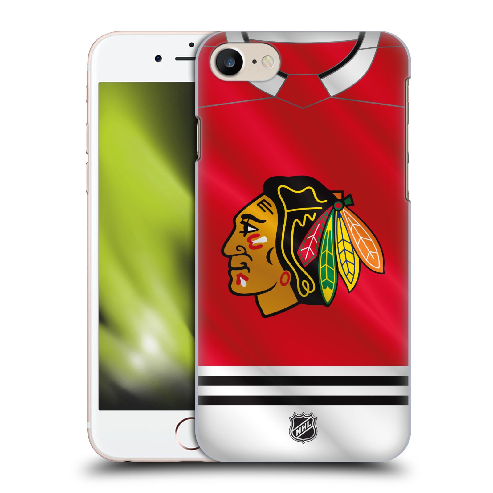 Pouzdro na mobil Apple Iphone 7/8 - HEAD CASE - Hokej NHL - Chicago Blackhawks - dres