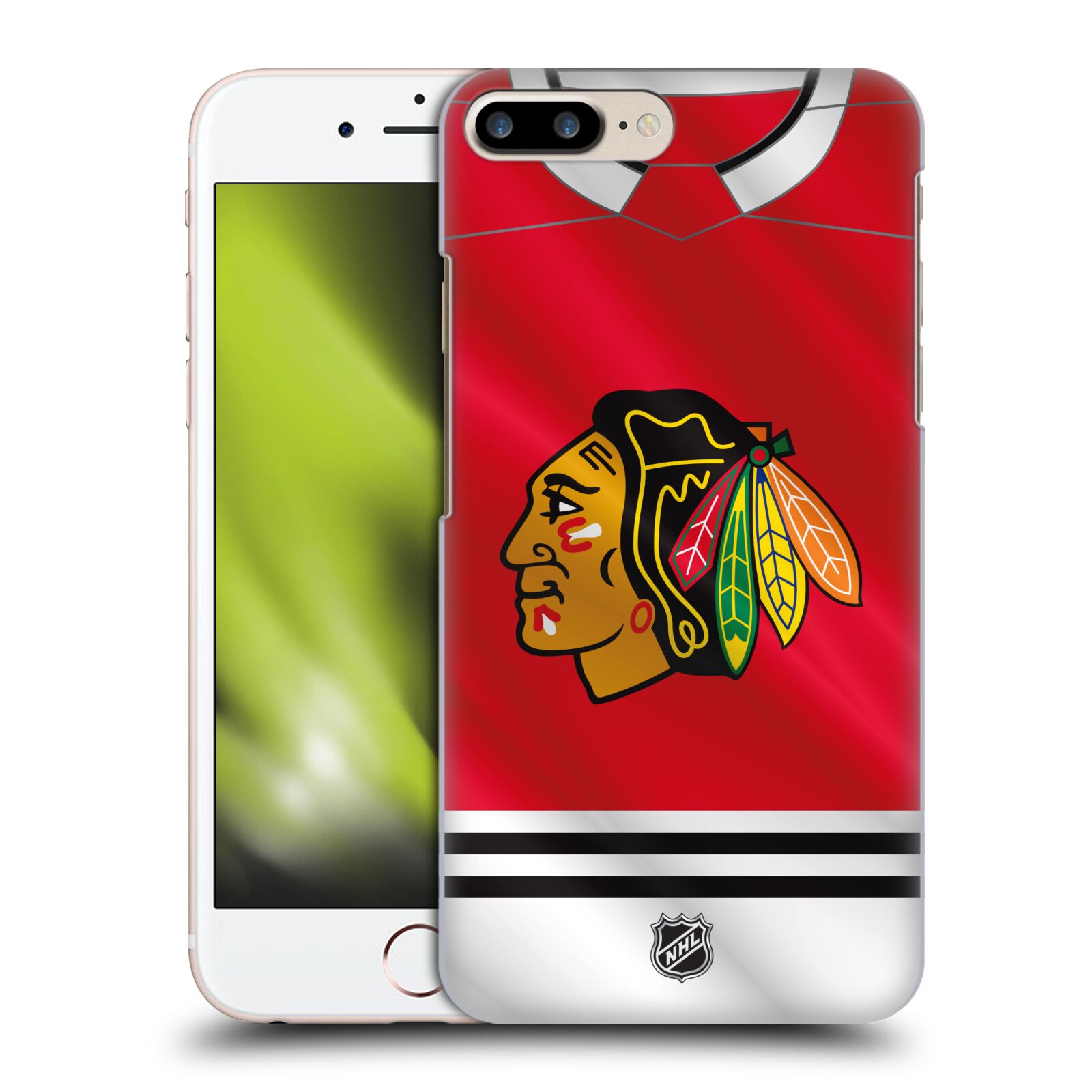 Pouzdro na mobil Apple Iphone 7/8 PLUS - HEAD CASE - Hokej NHL - Chicago Blackhawks - dres