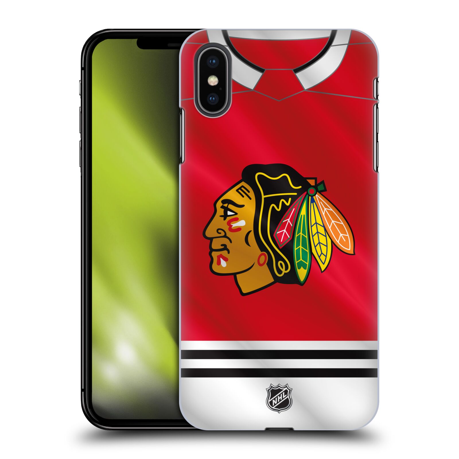 Pouzdro na mobil Apple Iphone XS MAX - HEAD CASE - Hokej NHL - Chicago Blackhawks - dres