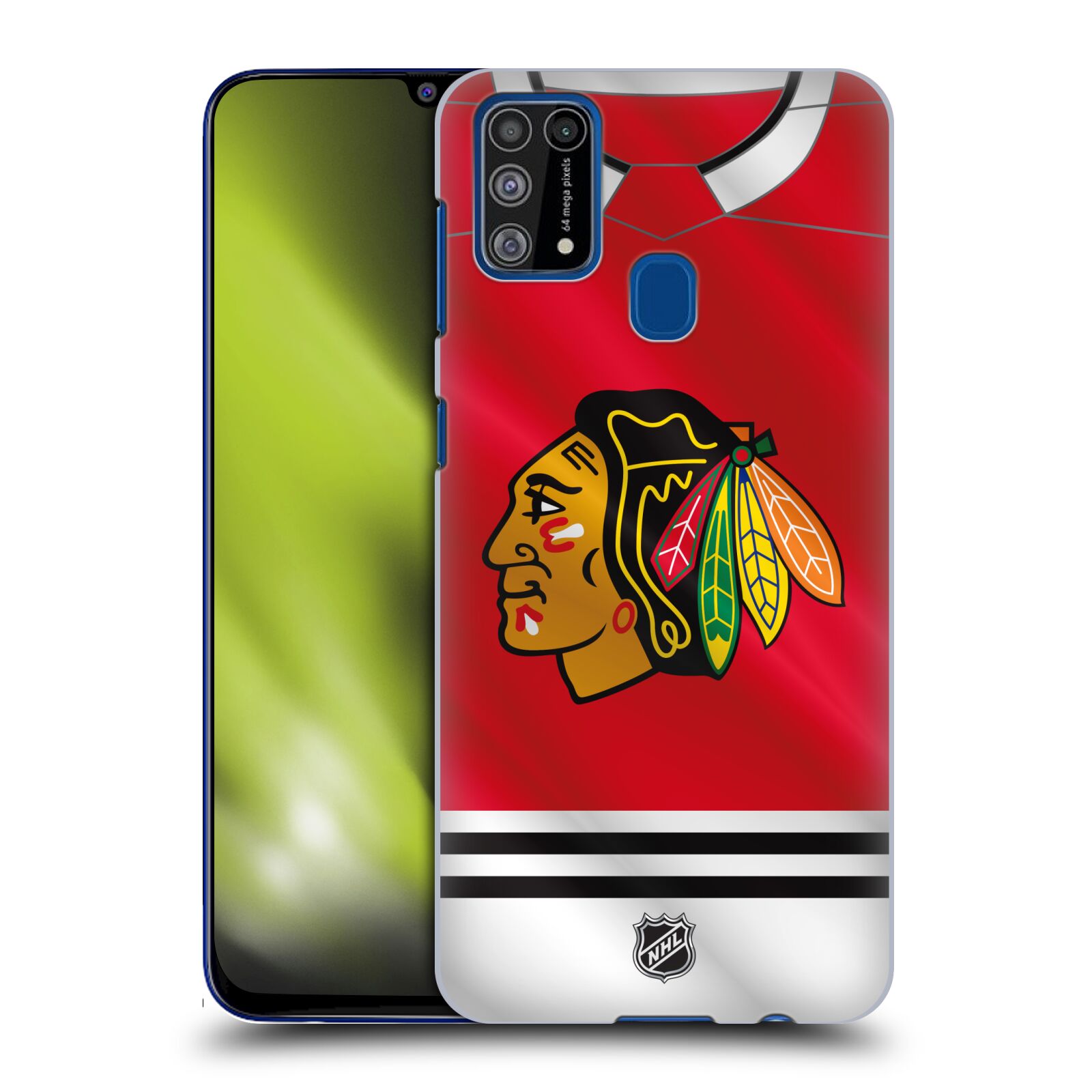Pouzdro na mobil Samsung Galaxy M31 - HEAD CASE - Hokej NHL - Chicago Blackhawks - dres