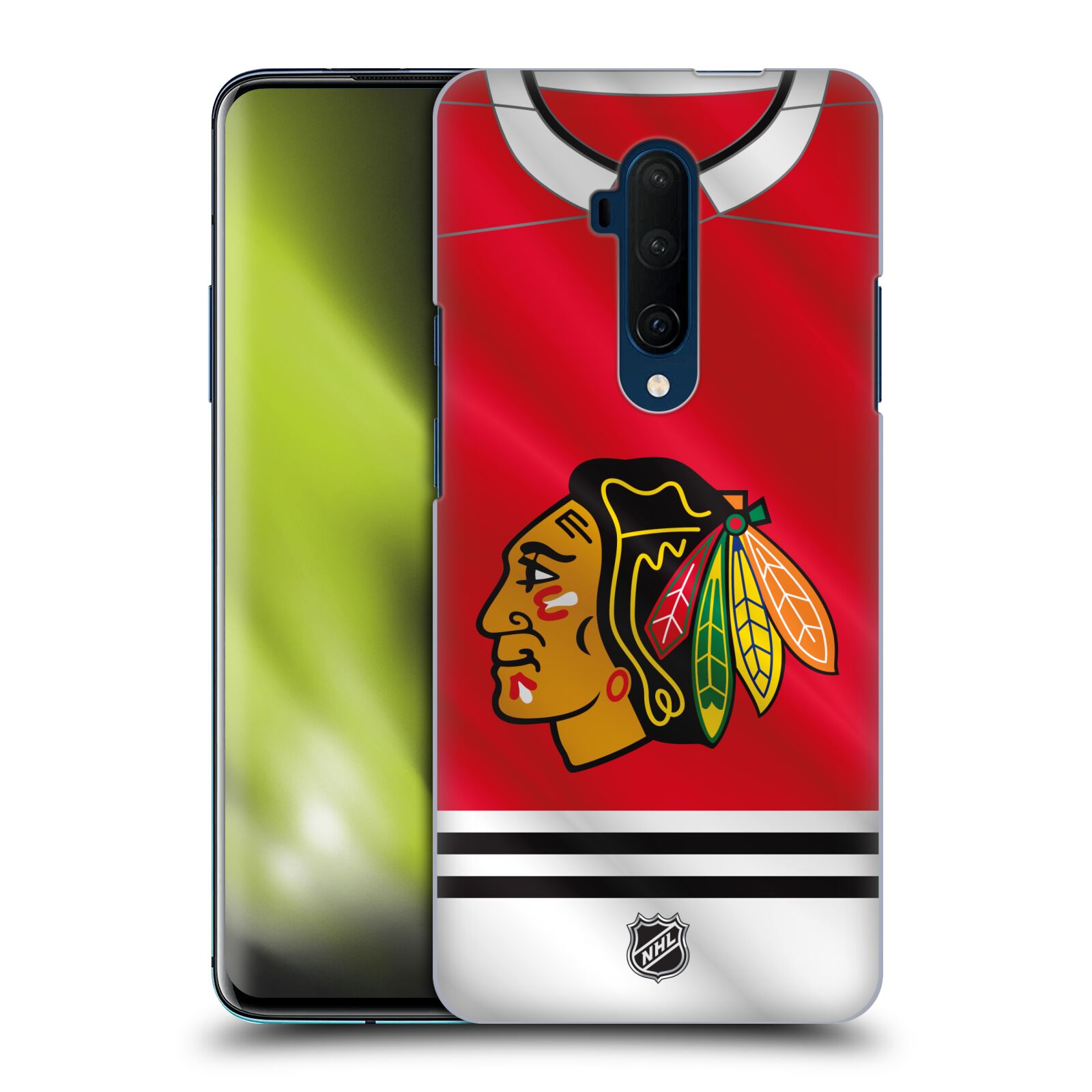 Pouzdro na mobil OnePlus 7T Pro - HEAD CASE - Hokej NHL - Chicago Blackhawks - dres