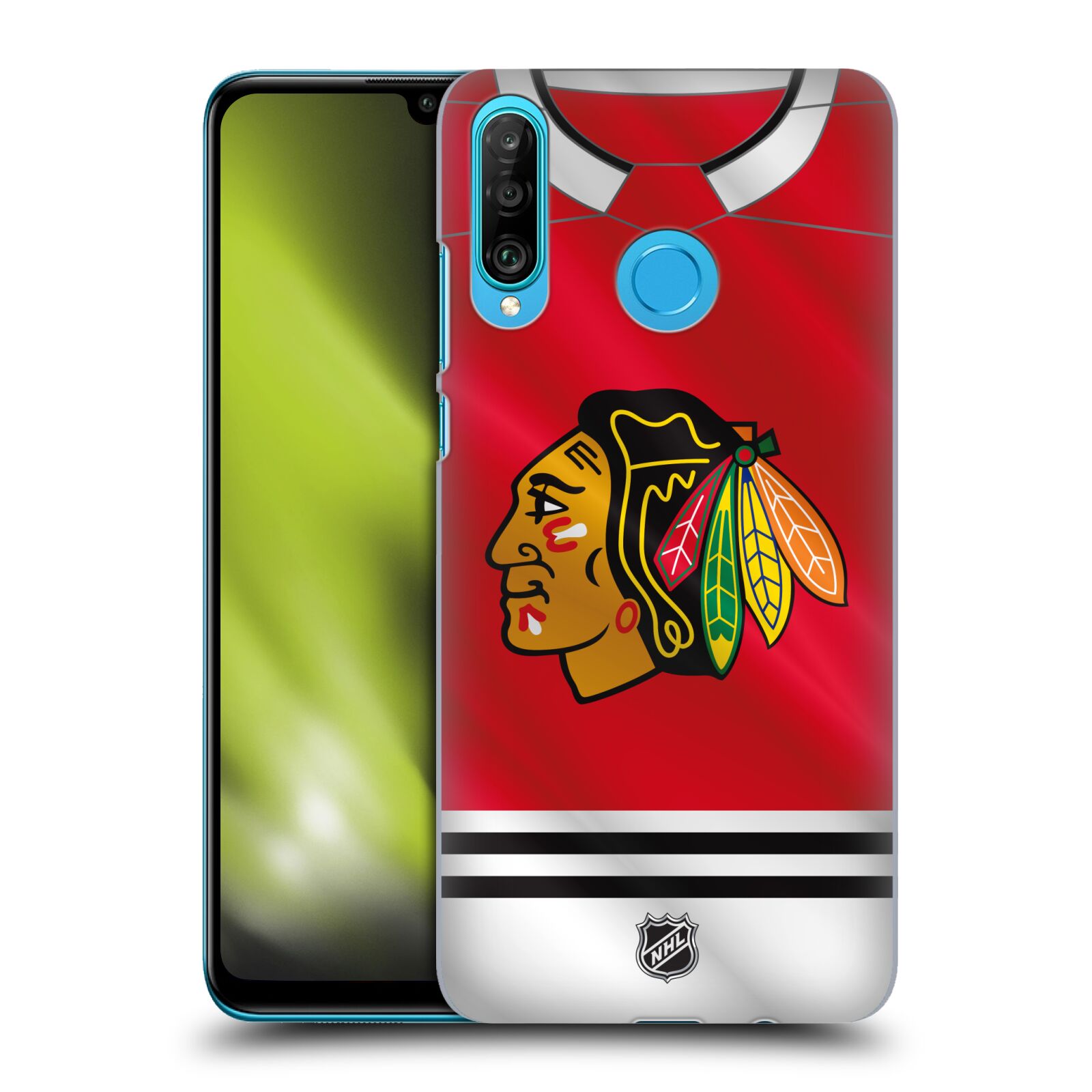 Pouzdro na mobil Huawei P30 LITE - HEAD CASE - Hokej NHL - Chicago Blackhawks - dres