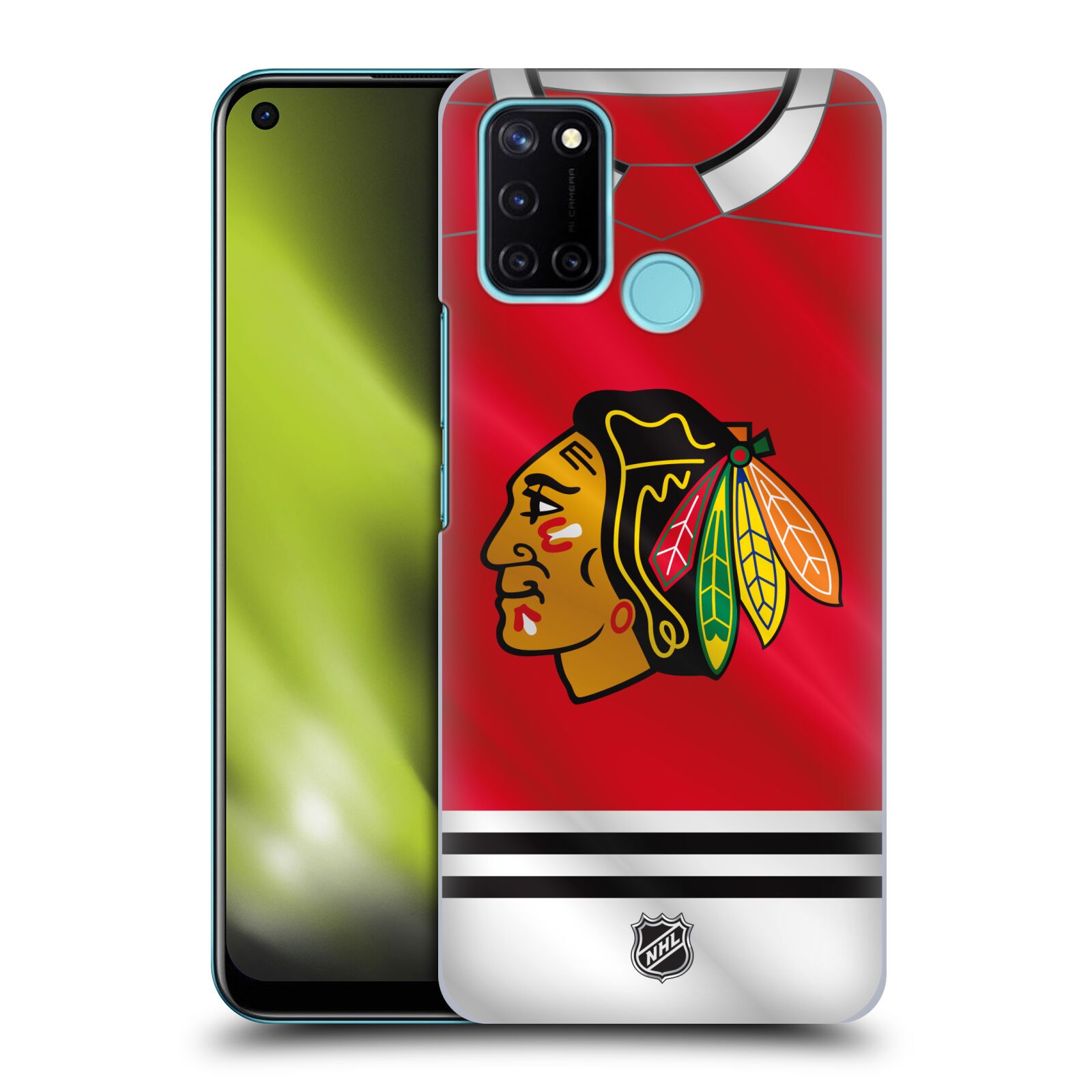 Pouzdro na mobil Realme 7i / Realme C17 - HEAD CASE - Hokej NHL - Chicago Blackhawks - dres