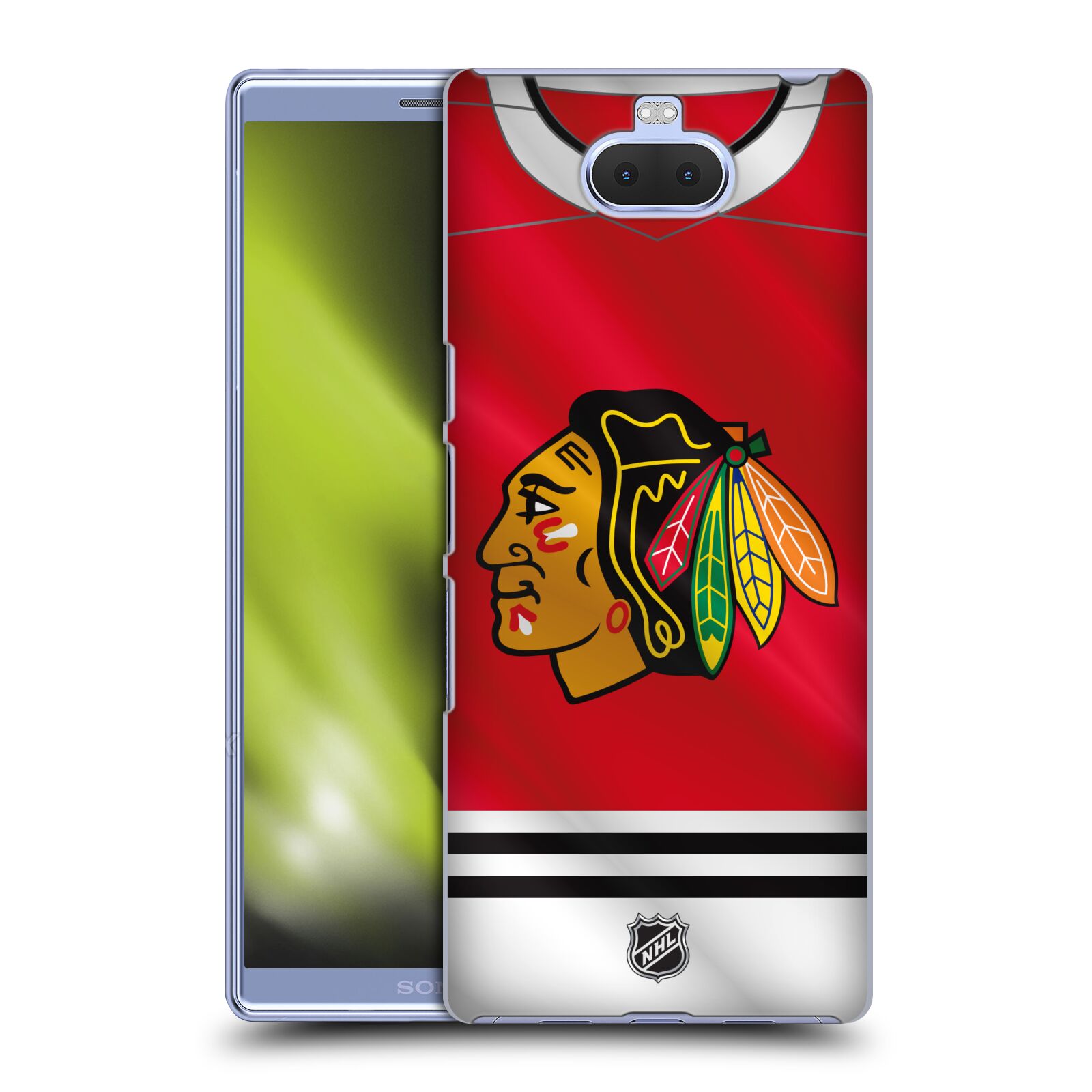 Pouzdro na mobil Sony Xperia 10 - HEAD CASE - Hokej NHL - Chicago Blackhawks - dres