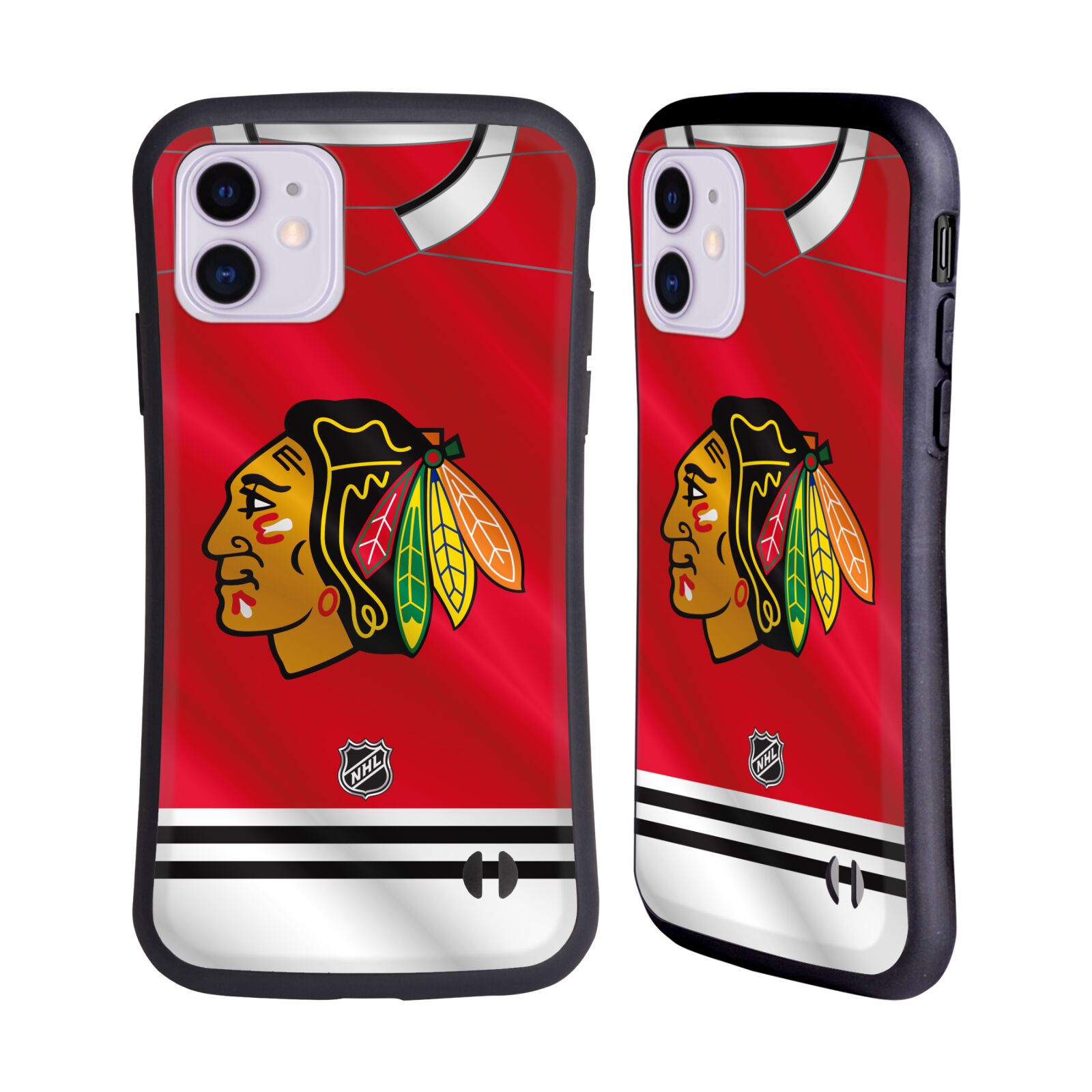 Obal na mobil Apple iPhone 11 - HEAD CASE - NHL - Chicago Blackhawks znak na dresu