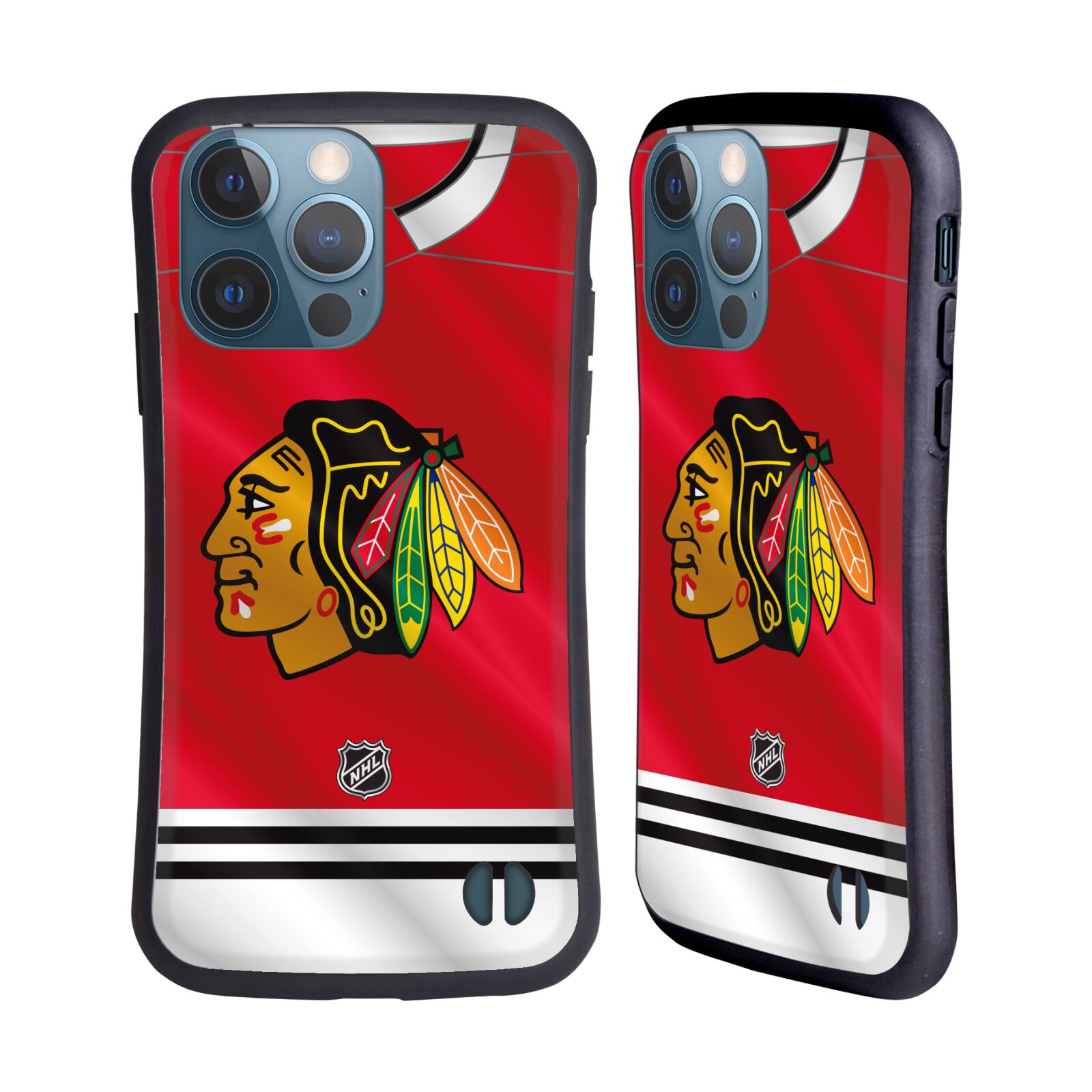 Obal na mobil Apple iPhone 13 PRO - HEAD CASE - NHL - Chicago Blackhawks znak na dresu