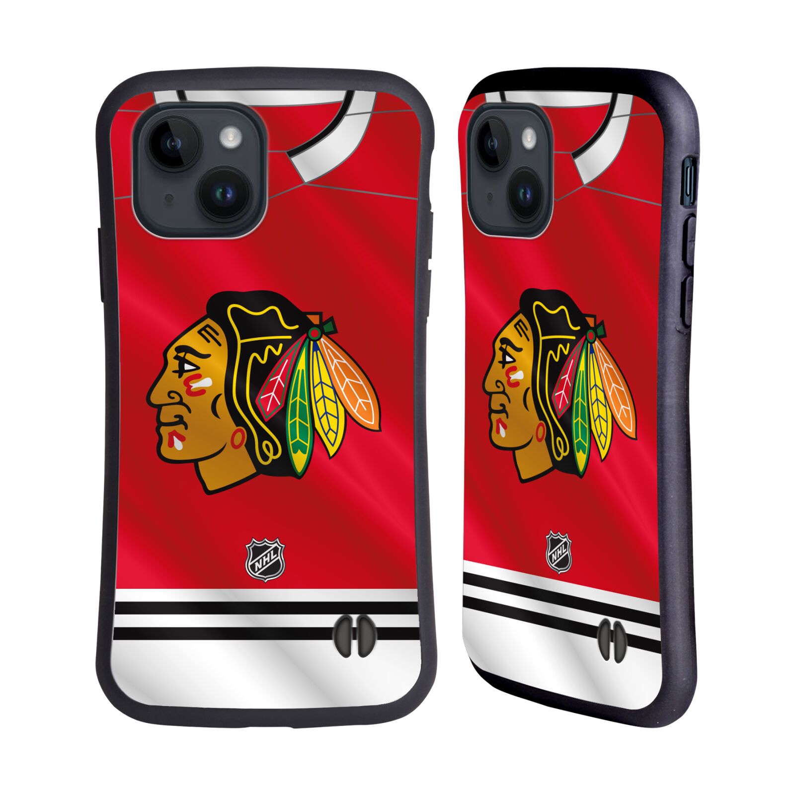 Obal na mobil Apple iPhone 15 - HEAD CASE - NHL - Chicago Blackhawks znak na dresu