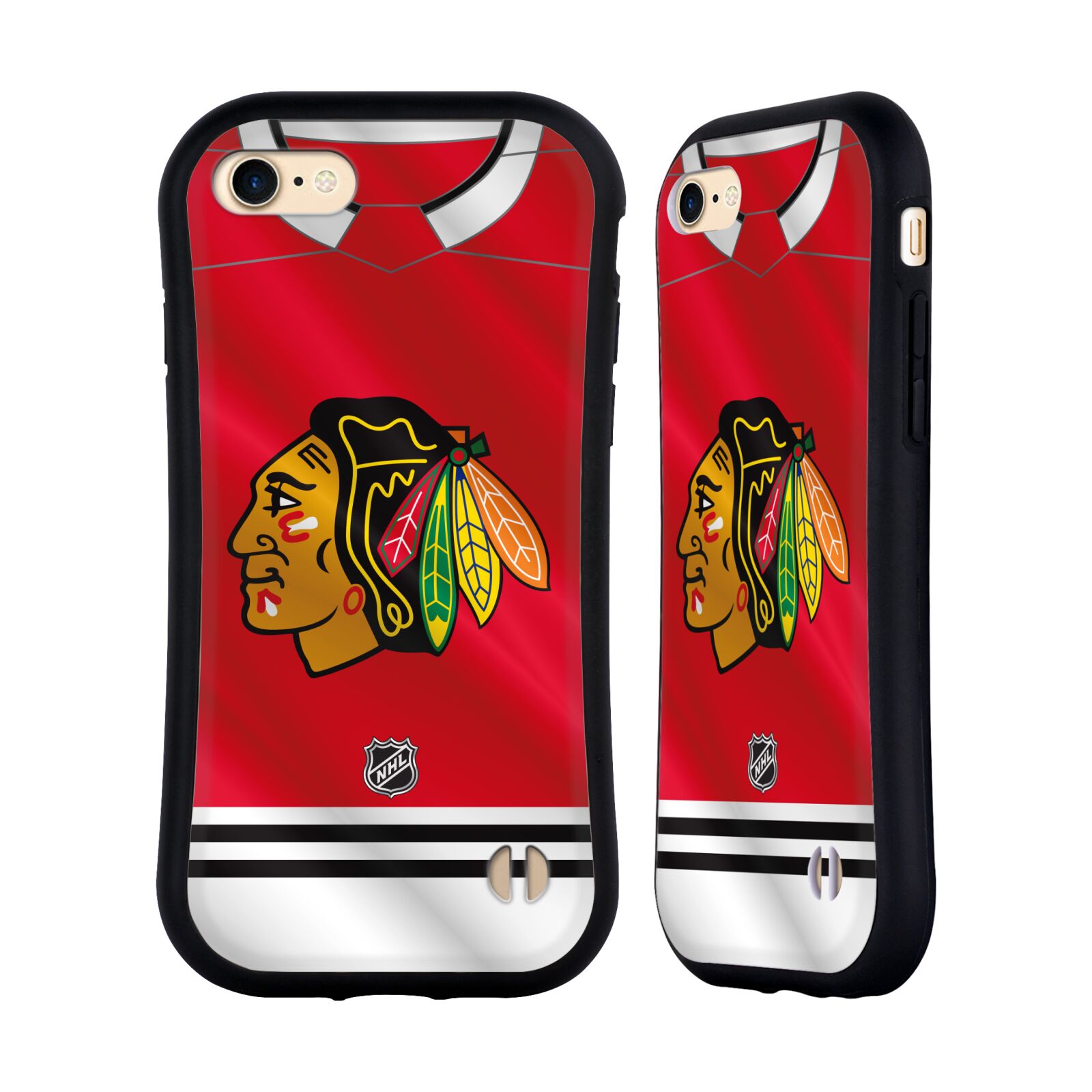 Obal na mobil Apple iPhone 7/8, SE 2020 - HEAD CASE - NHL - Chicago Blackhawks znak na dresu