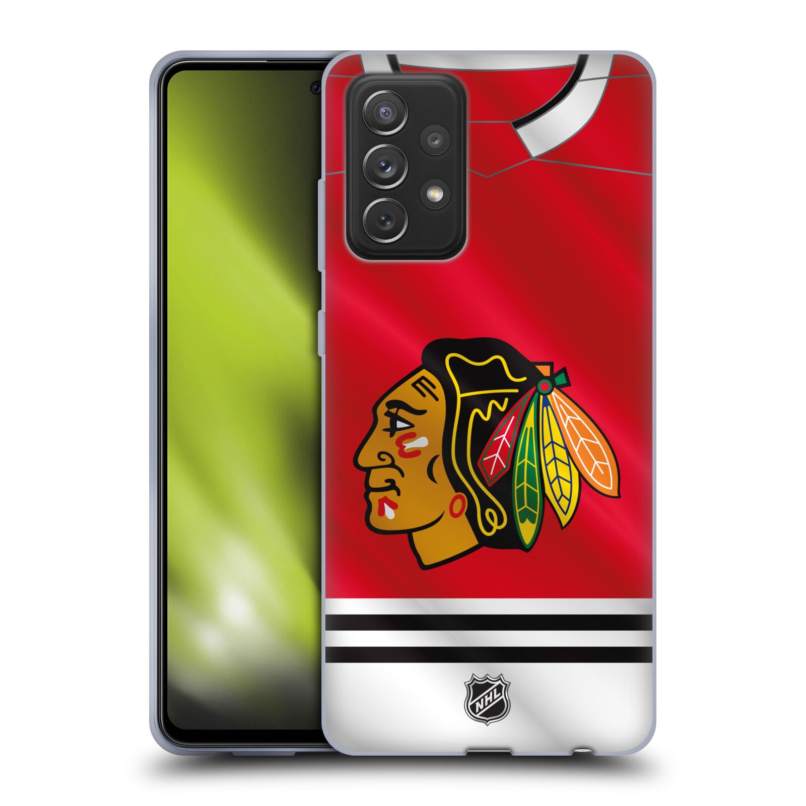 Pouzdro na mobil Samsung Galaxy A72 / A72 5G - HEAD CASE - Hokej NHL - Chicago Blackhawks - dres