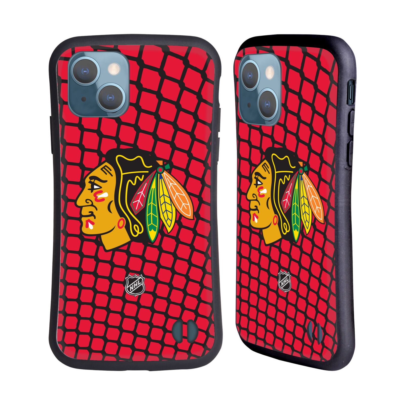 Obal na mobil Apple iPhone 13 - HEAD CASE - NHL - Chicago Blackhawks znak v brance