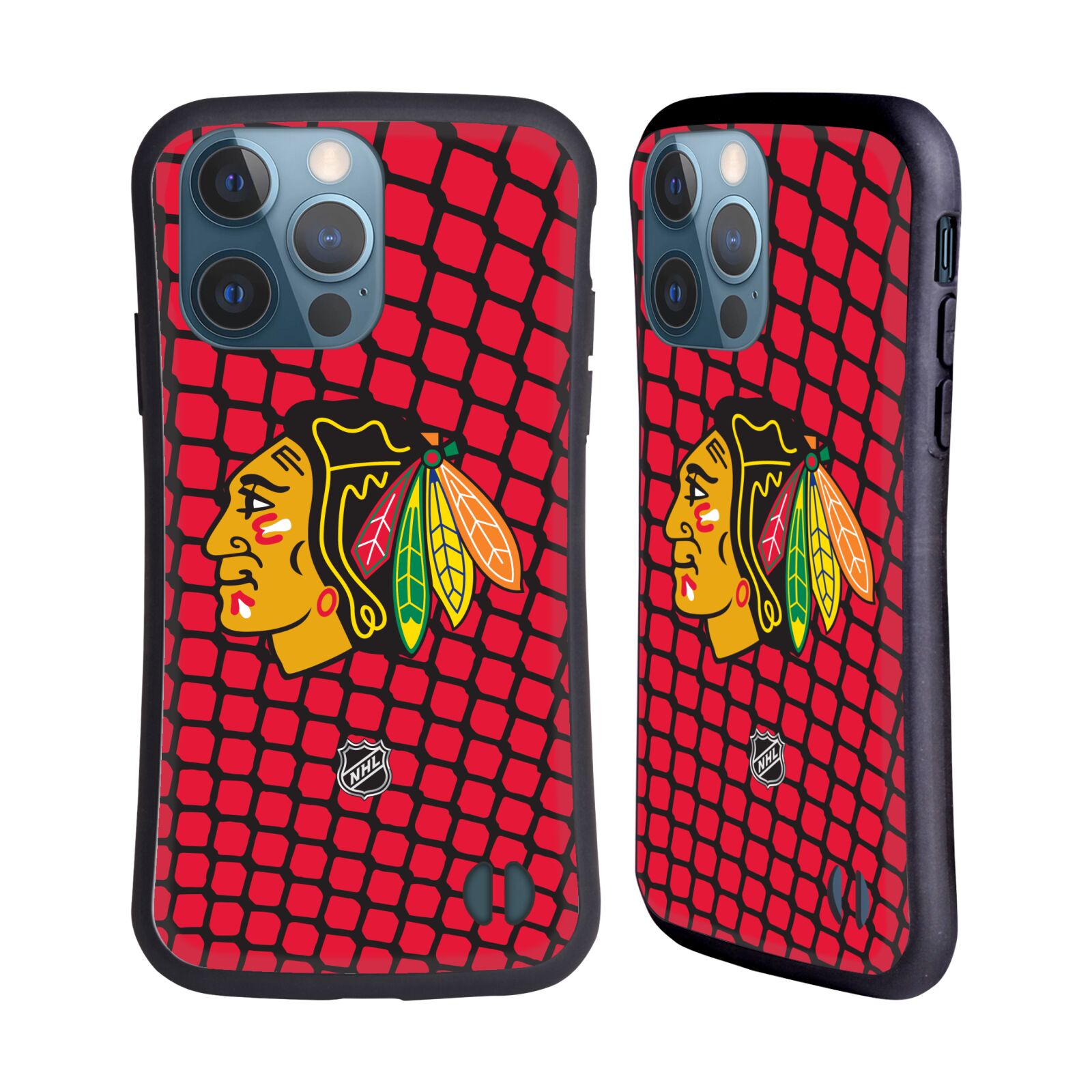 Obal na mobil Apple iPhone 13 PRO - HEAD CASE - NHL - Chicago Blackhawks znak v brance