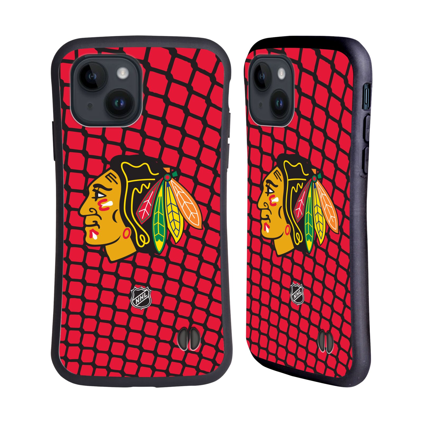 Obal na mobil Apple iPhone 15 - HEAD CASE - NHL - Chicago Blackhawks znak v brance