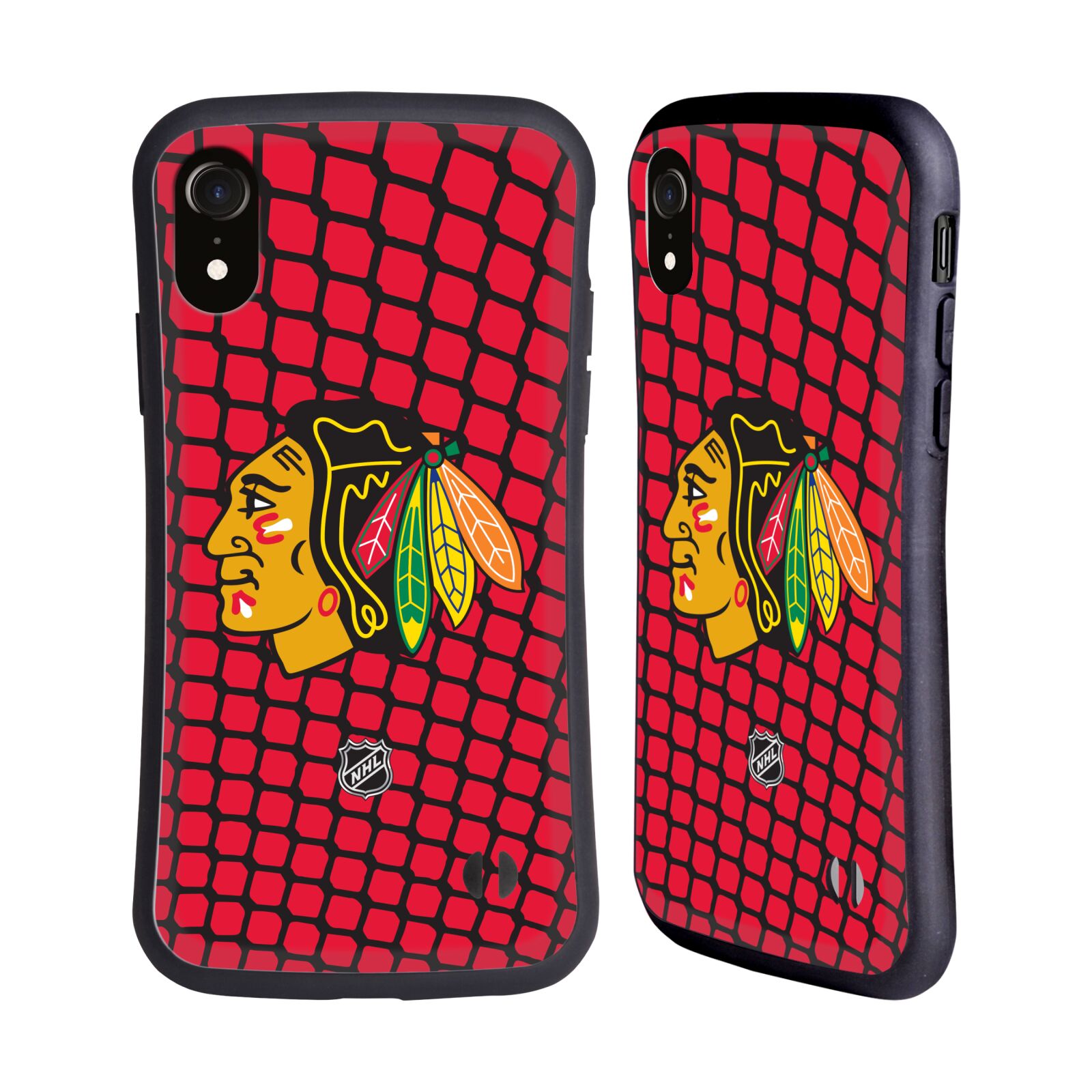 Obal na mobil Apple iPhone XR - HEAD CASE - NHL - Chicago Blackhawks znak v brance
