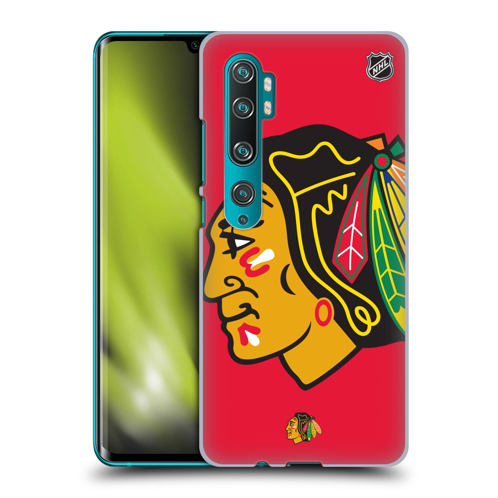Pouzdro na mobil Xiaomi Mi Note 10 / Mi Note 10 Pro - HEAD CASE - Hokej NHL - Chicago Blackhawks - Velký znak