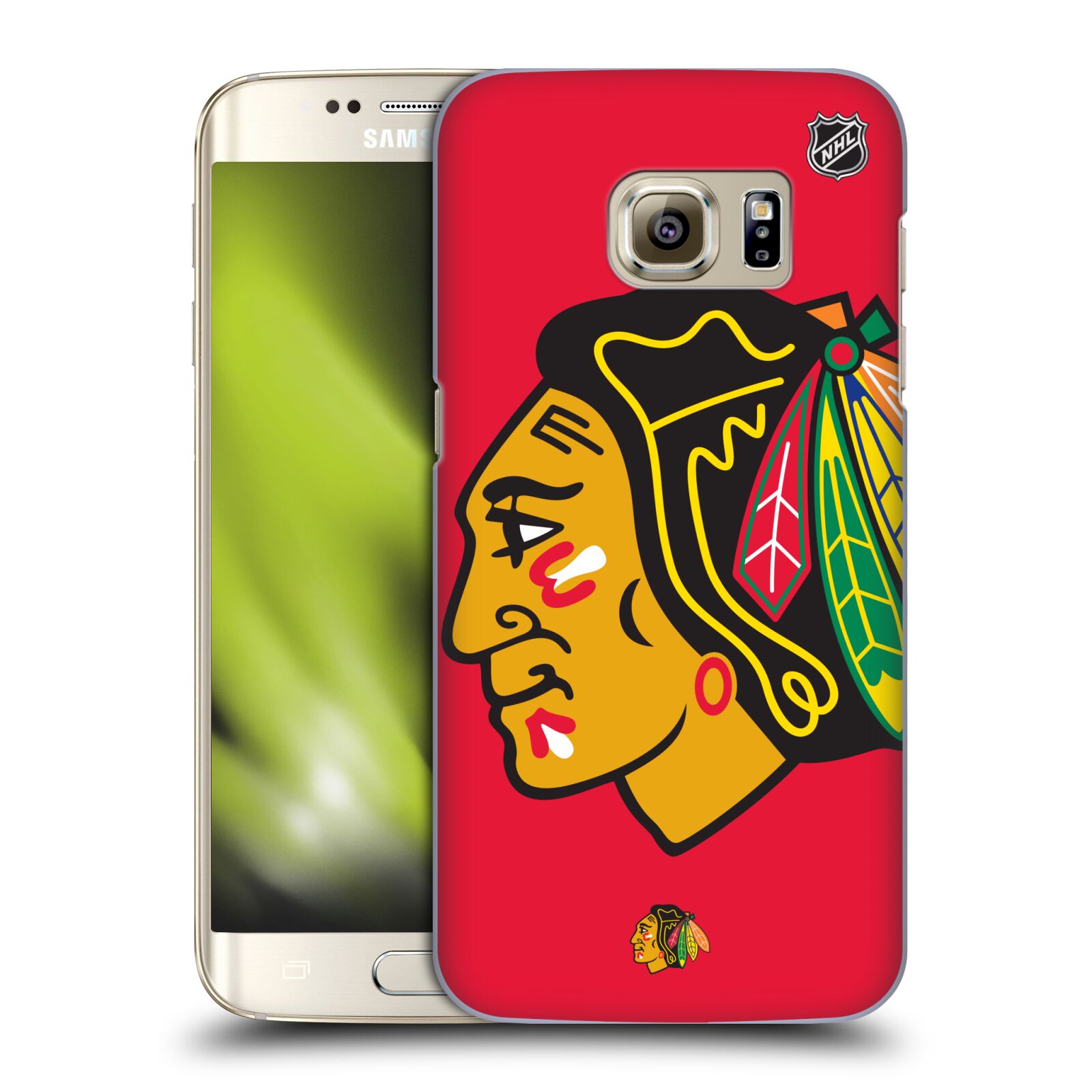 Pouzdro na mobil Samsung Galaxy S7 EDGE - HEAD CASE - Hokej NHL - Chicago Blackhawks - Velký znak