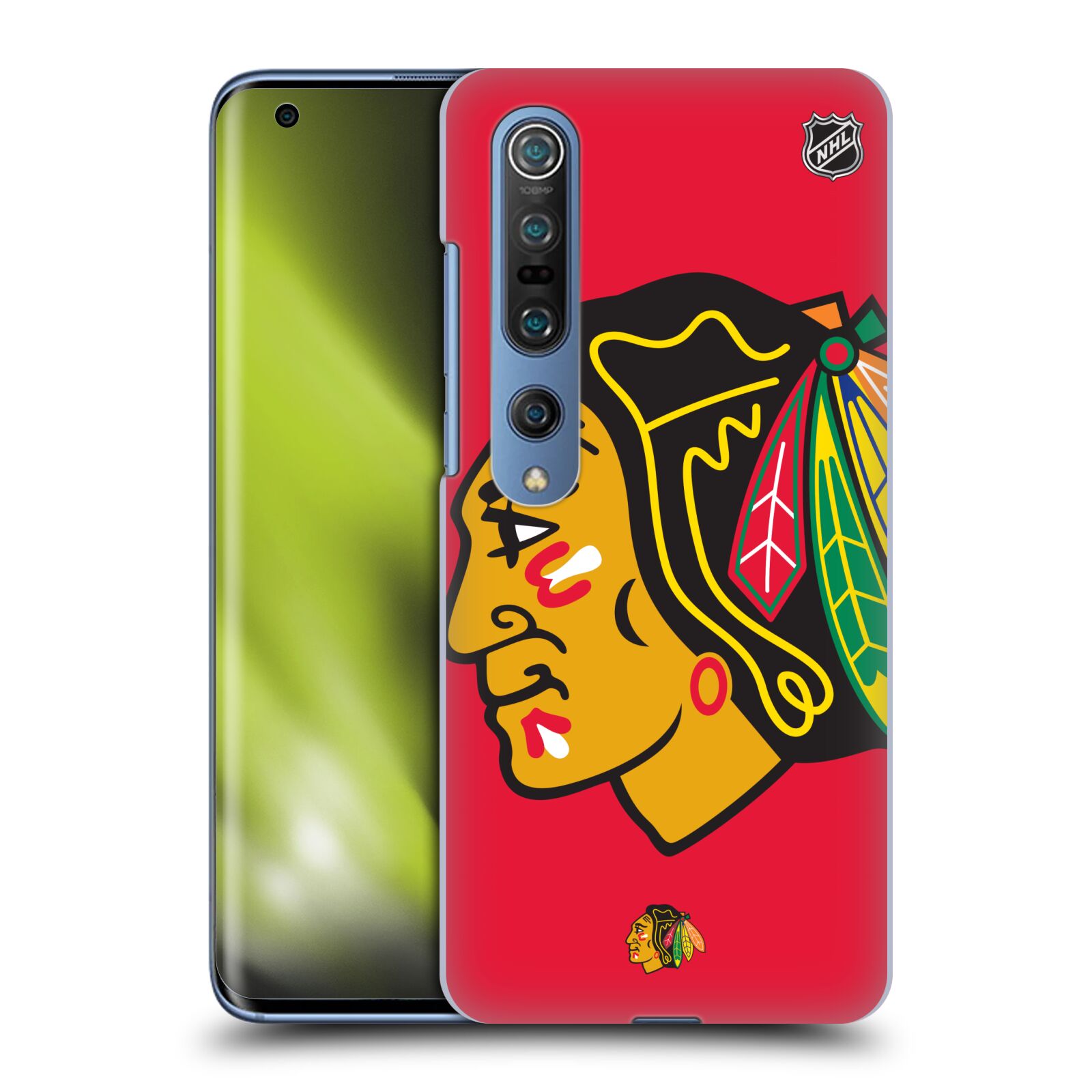Pouzdro na mobil Xiaomi  Mi 10 5G / Mi 10 5G PRO - HEAD CASE - Hokej NHL - Chicago Blackhawks - Velký znak