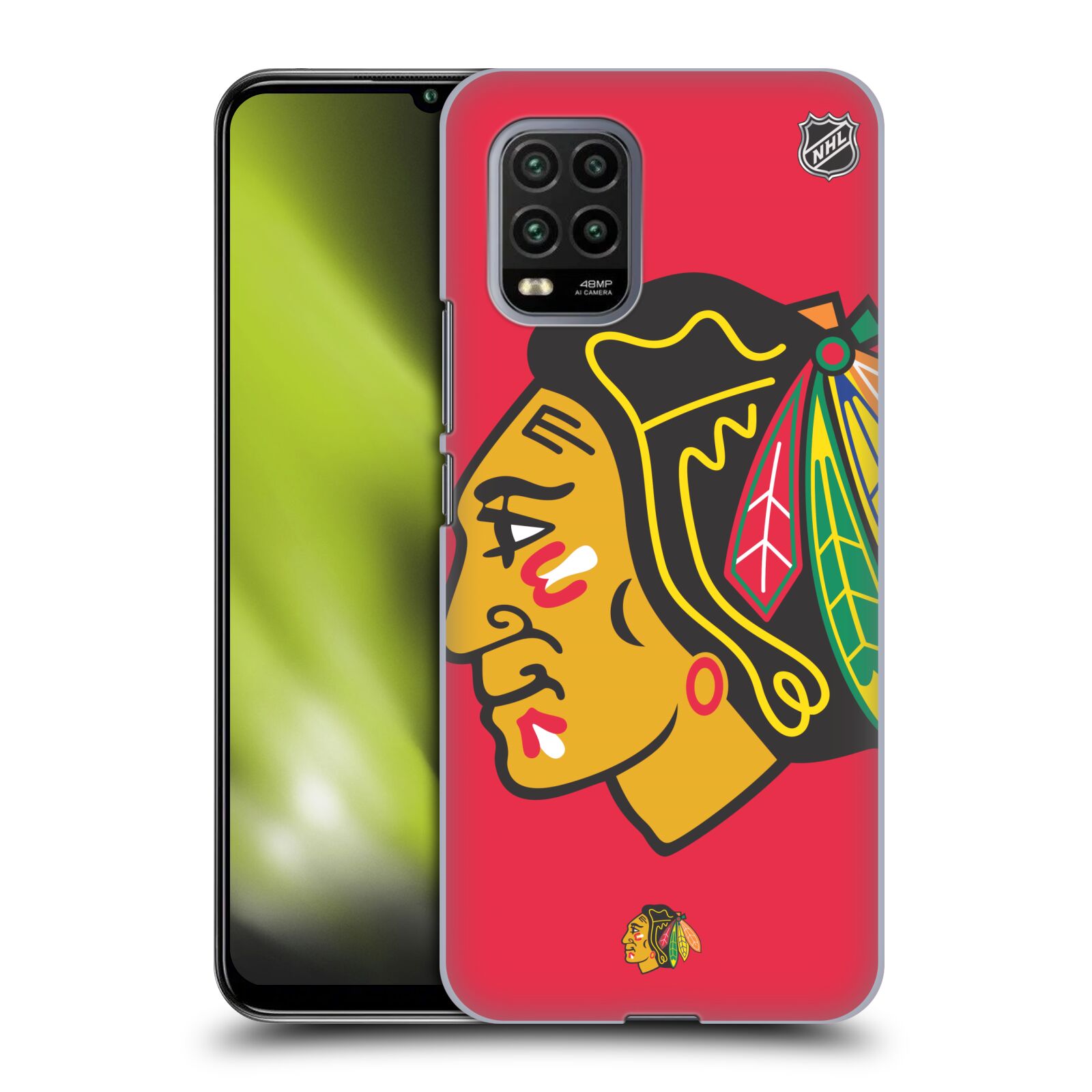 Pouzdro na mobil Xiaomi  Mi 10 LITE / Mi 10 LITE 5G - HEAD CASE - Hokej NHL - Chicago Blackhawks - Velký znak
