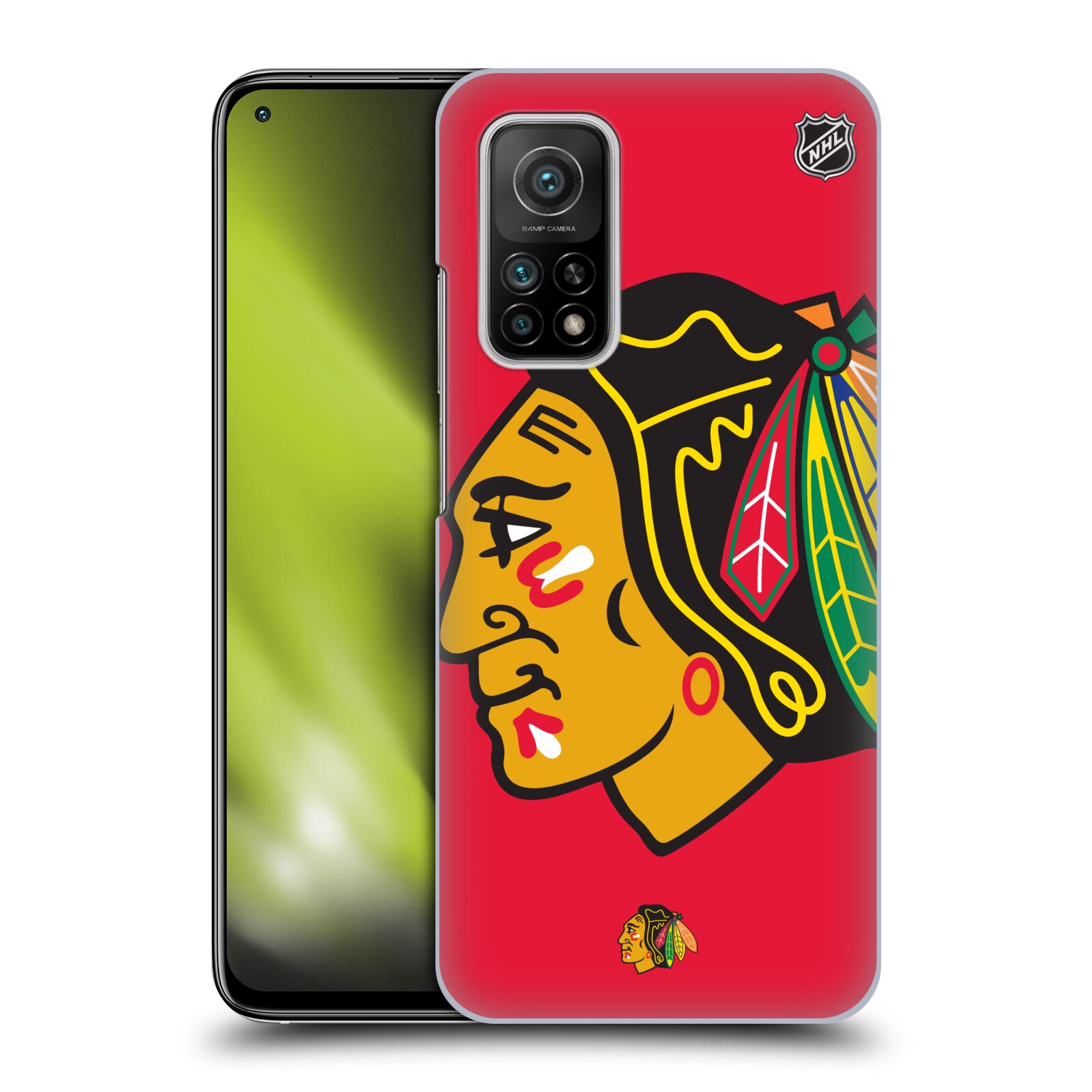 Pouzdro na mobil Xiaomi  Mi 10T / Mi 10T PRO - HEAD CASE - Hokej NHL - Chicago Blackhawks - Velký znak