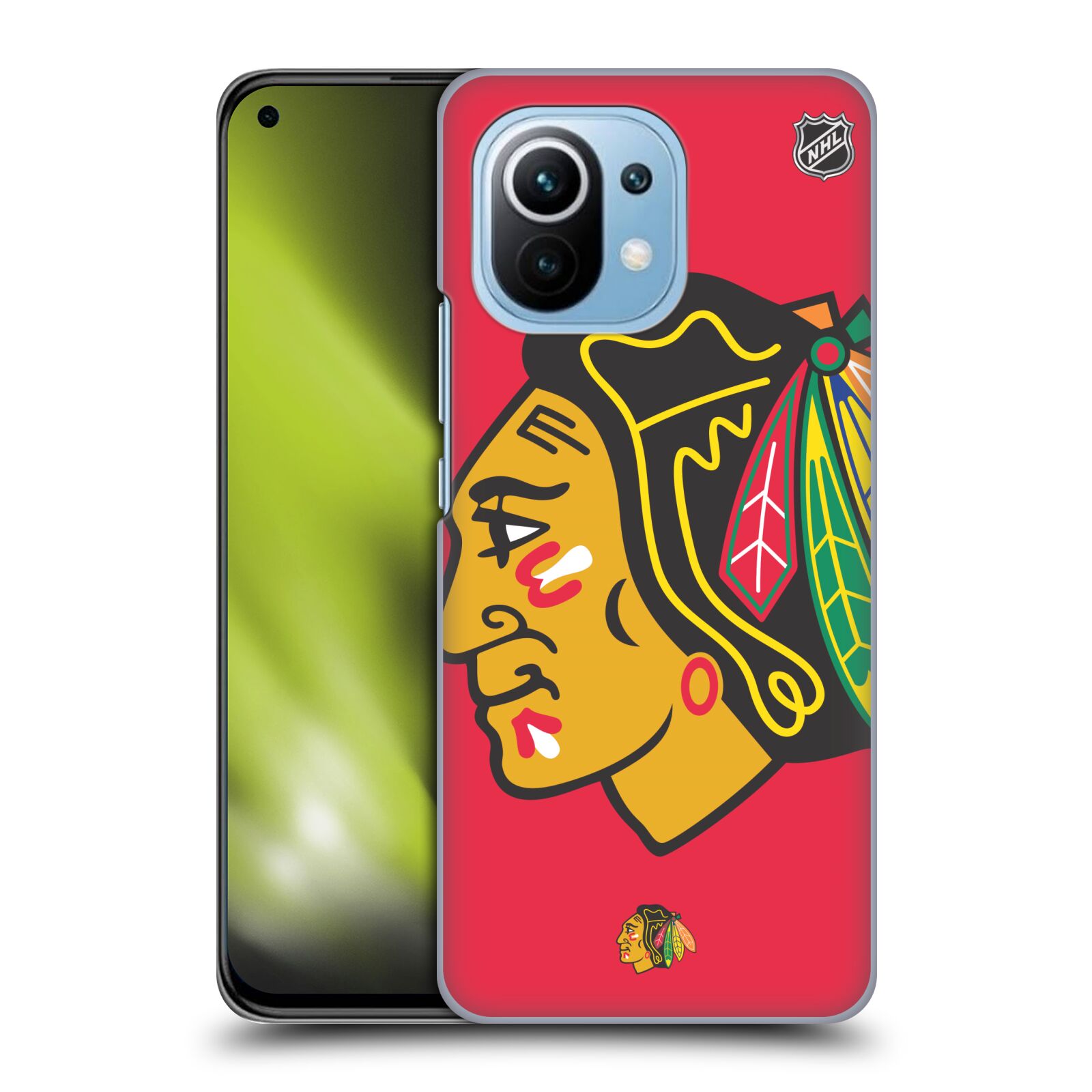 Pouzdro na mobil Xiaomi  Mi 11 - HEAD CASE - Hokej NHL - Chicago Blackhawks - Velký znak