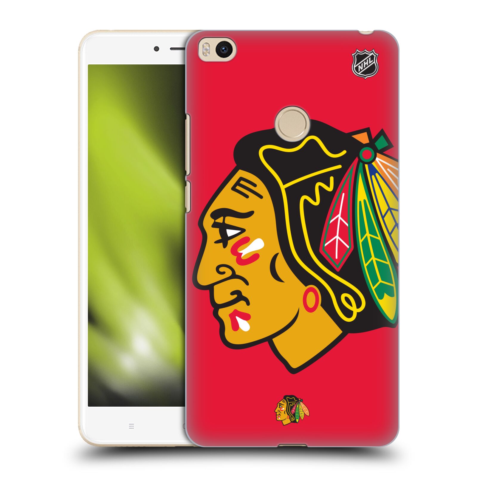 Pouzdro na mobil Xiaomi Mi Max 2 - HEAD CASE - Hokej NHL - Chicago Blackhawks - Velký znak
