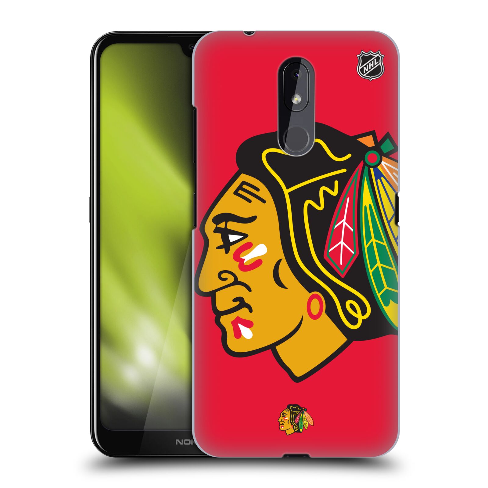 Pouzdro na mobil Nokia 3.2 - HEAD CASE - Hokej NHL - Chicago Blackhawks - Velký znak