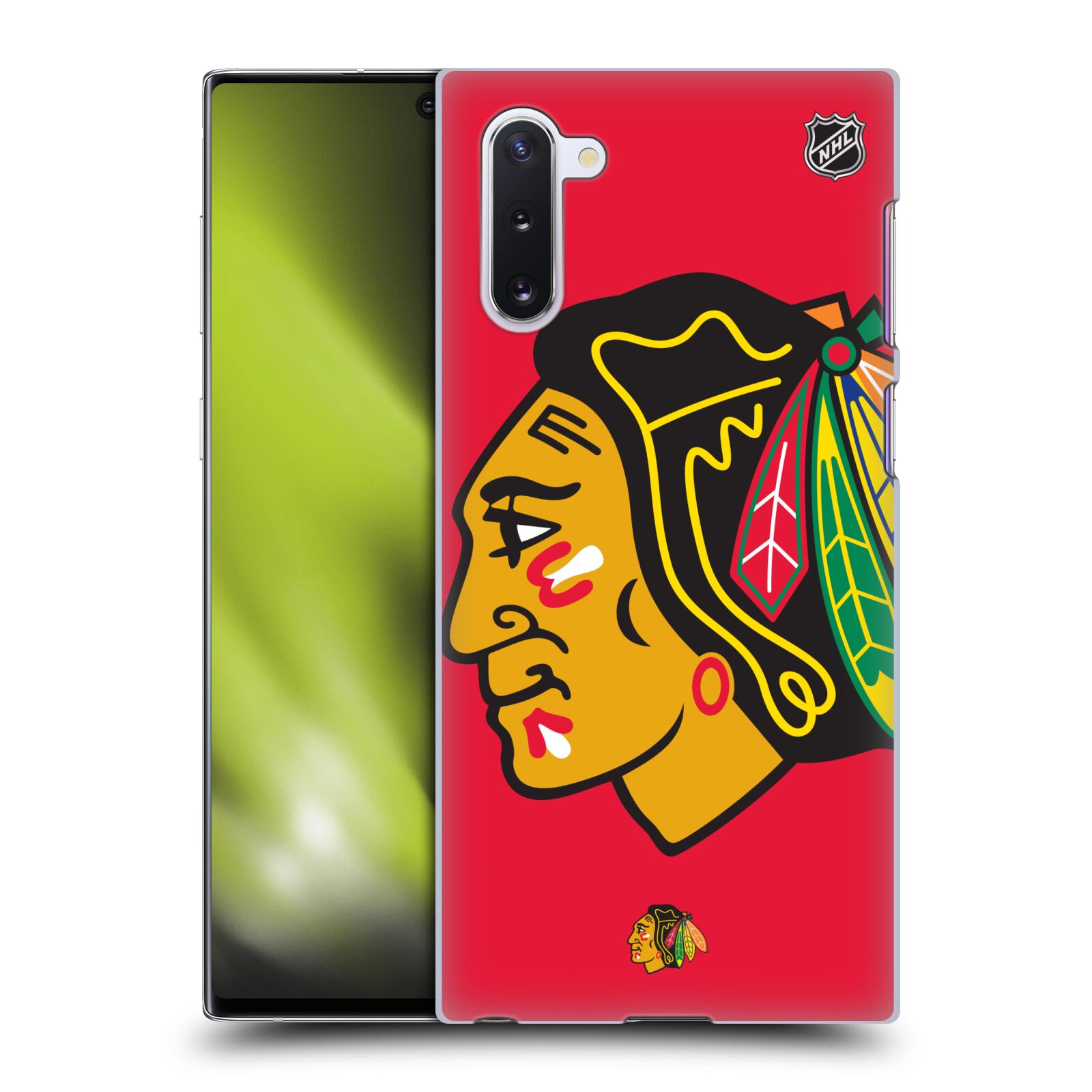 Pouzdro na mobil Samsung Galaxy Note 10 - HEAD CASE - Hokej NHL - Chicago Blackhawks - Velký znak