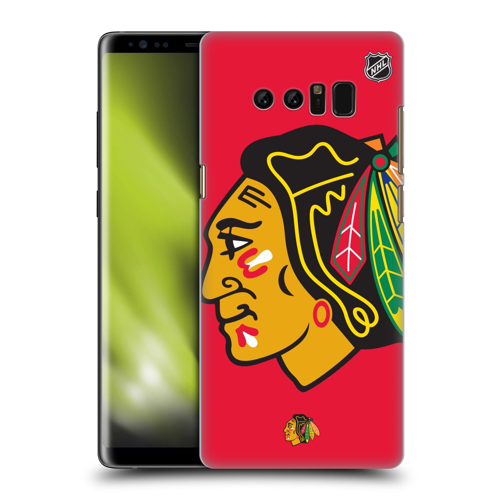 Pouzdro na mobil Samsung Galaxy Note 8 - HEAD CASE - Hokej NHL - Chicago Blackhawks - Velký znak