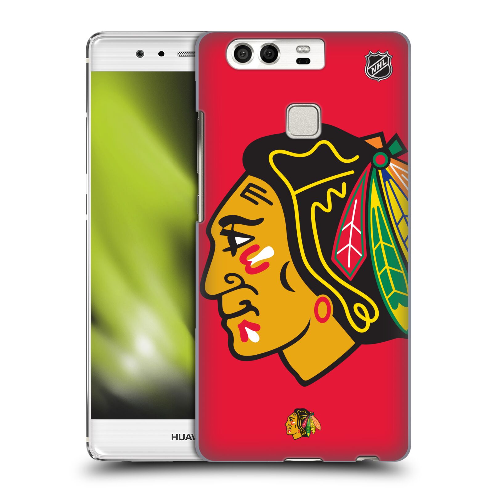 Pouzdro na mobil Huawei P9 / P9 DUAL SIM - HEAD CASE - Hokej NHL - Chicago Blackhawks - Velký znak