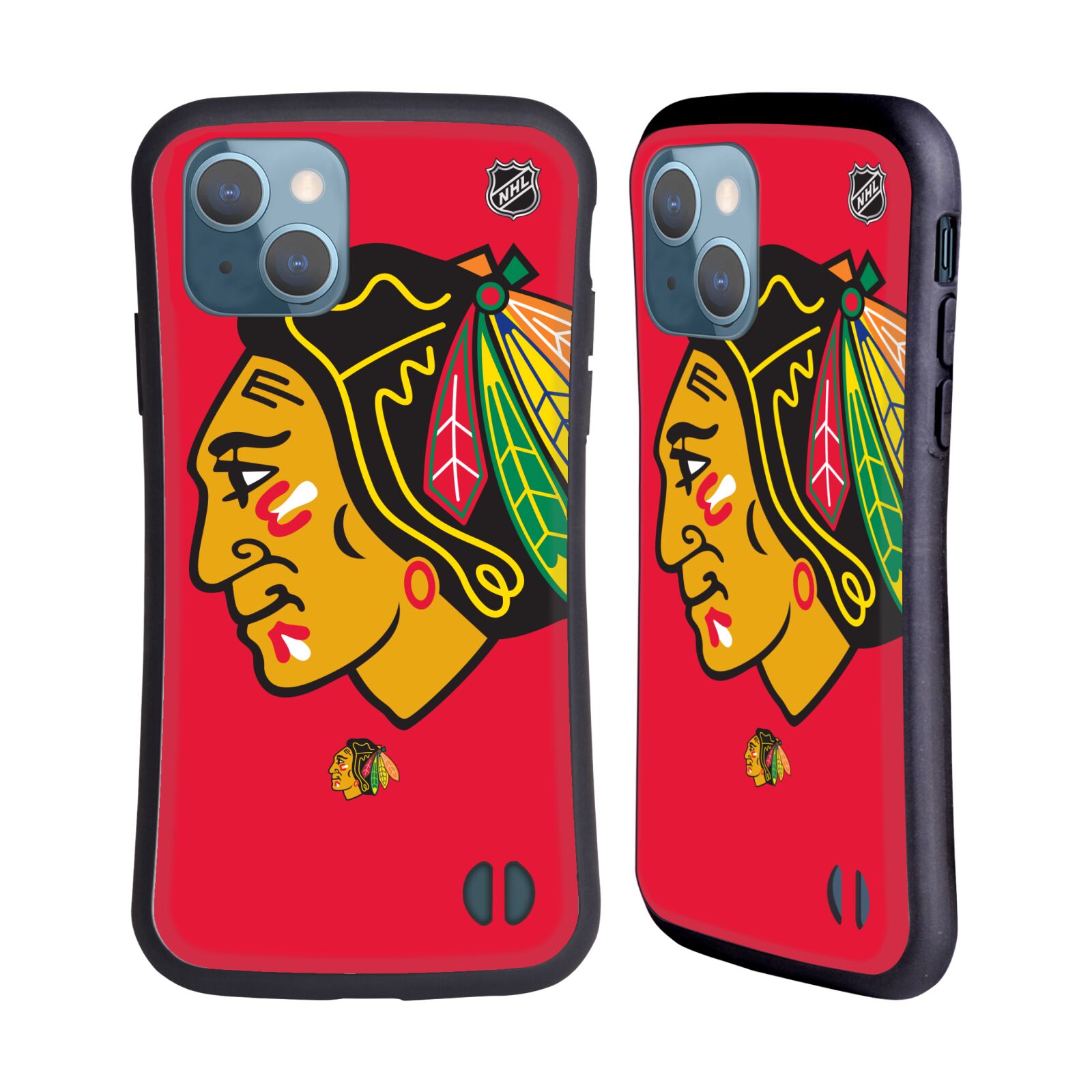 Obal na mobil Apple iPhone 13 - HEAD CASE - NHL - Chicago Blackhawks velký znak