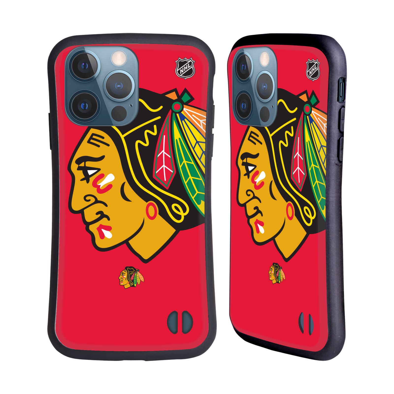 Obal na mobil Apple iPhone 13 PRO - HEAD CASE - NHL - Chicago Blackhawks velký znak