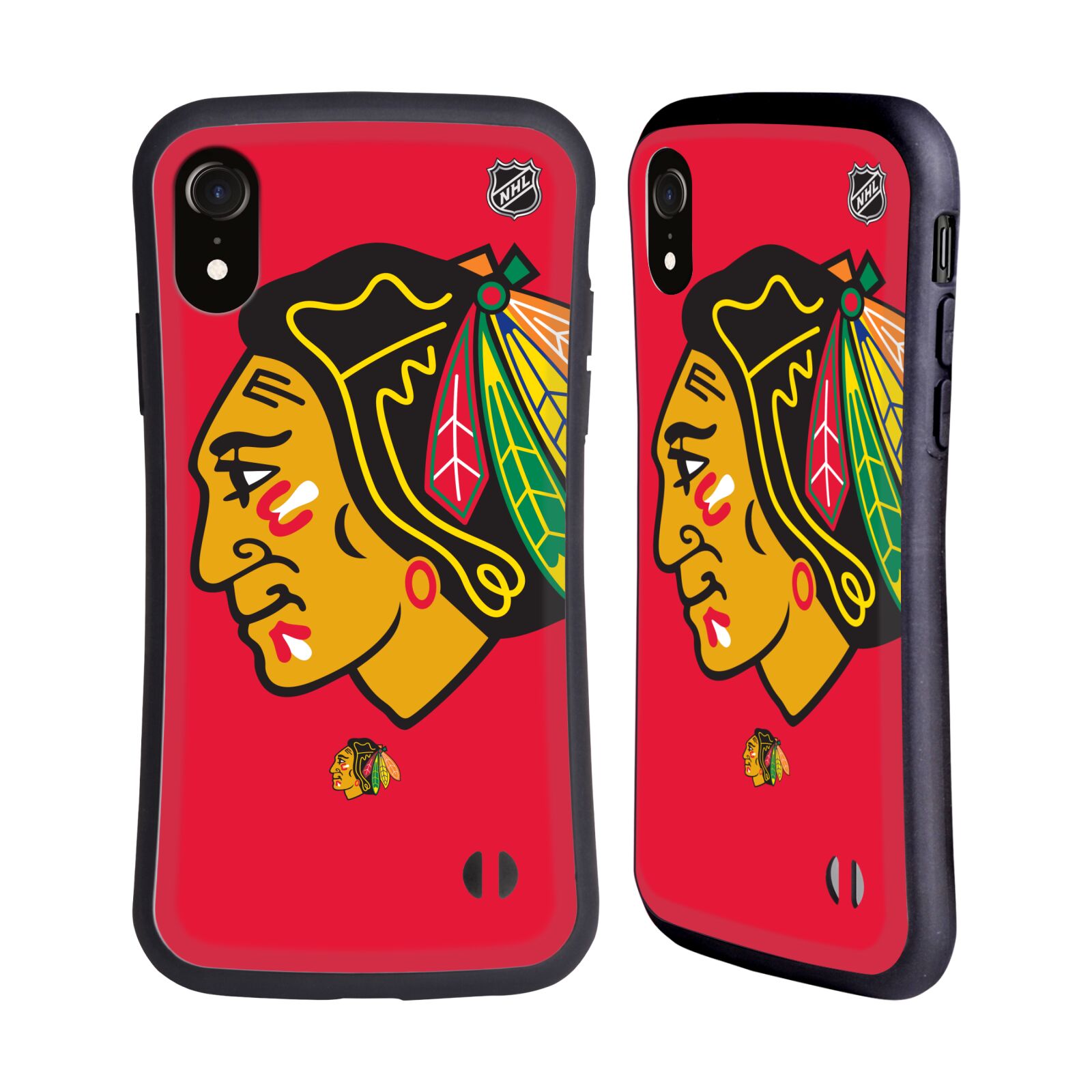 Obal na mobil Apple iPhone XR - HEAD CASE - NHL - Chicago Blackhawks velký znak