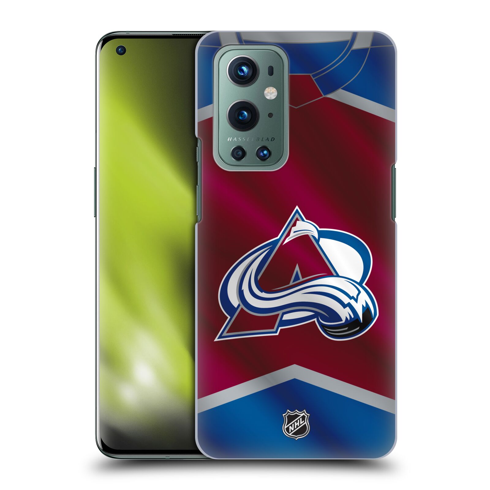 Pouzdro na mobil OnePlus 9 - HEAD CASE - Hokej NHL - Colorado Avalanche - Dres