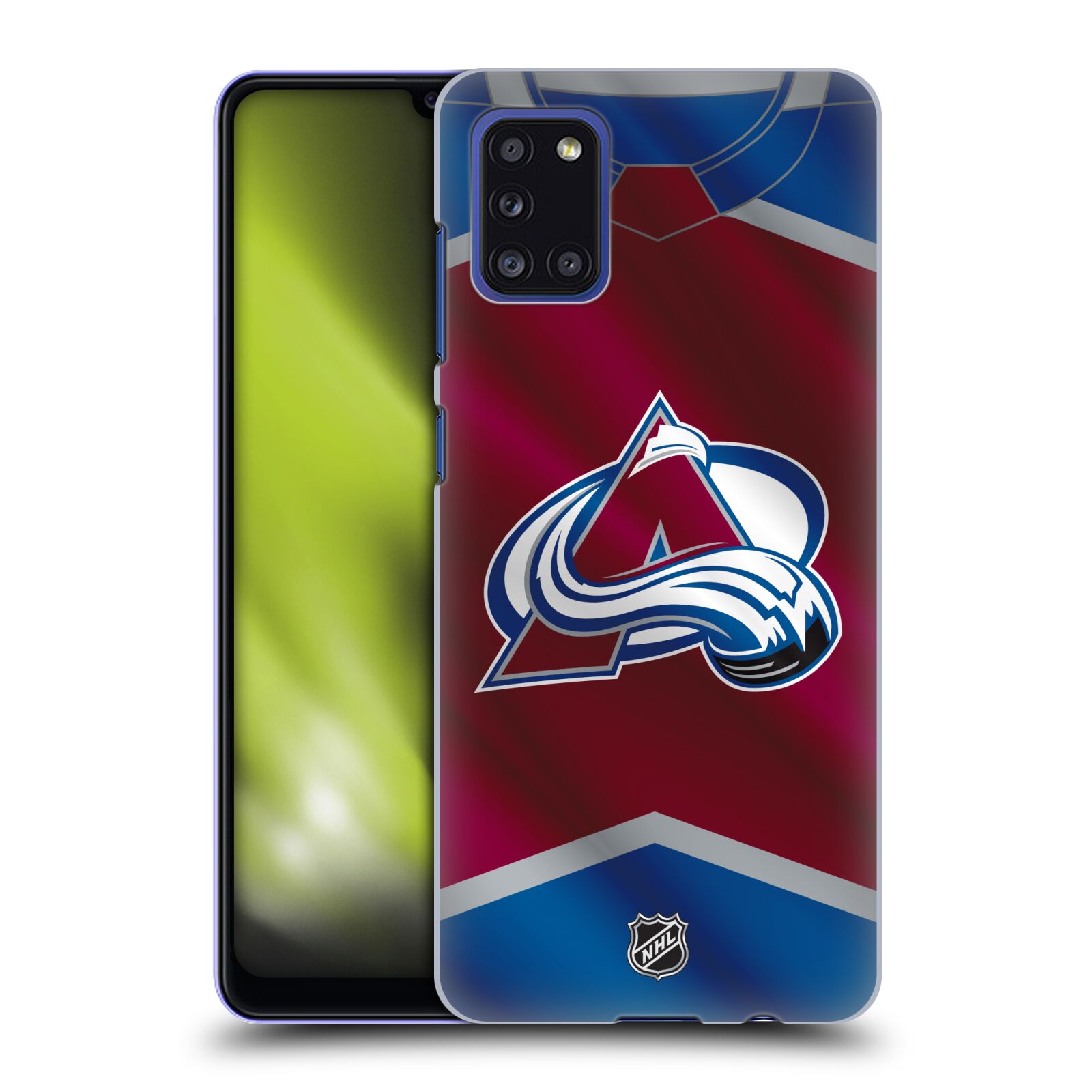 Pouzdro na mobil Samsung Galaxy A31 - HEAD CASE - Hokej NHL - Colorado Avalanche - Dres