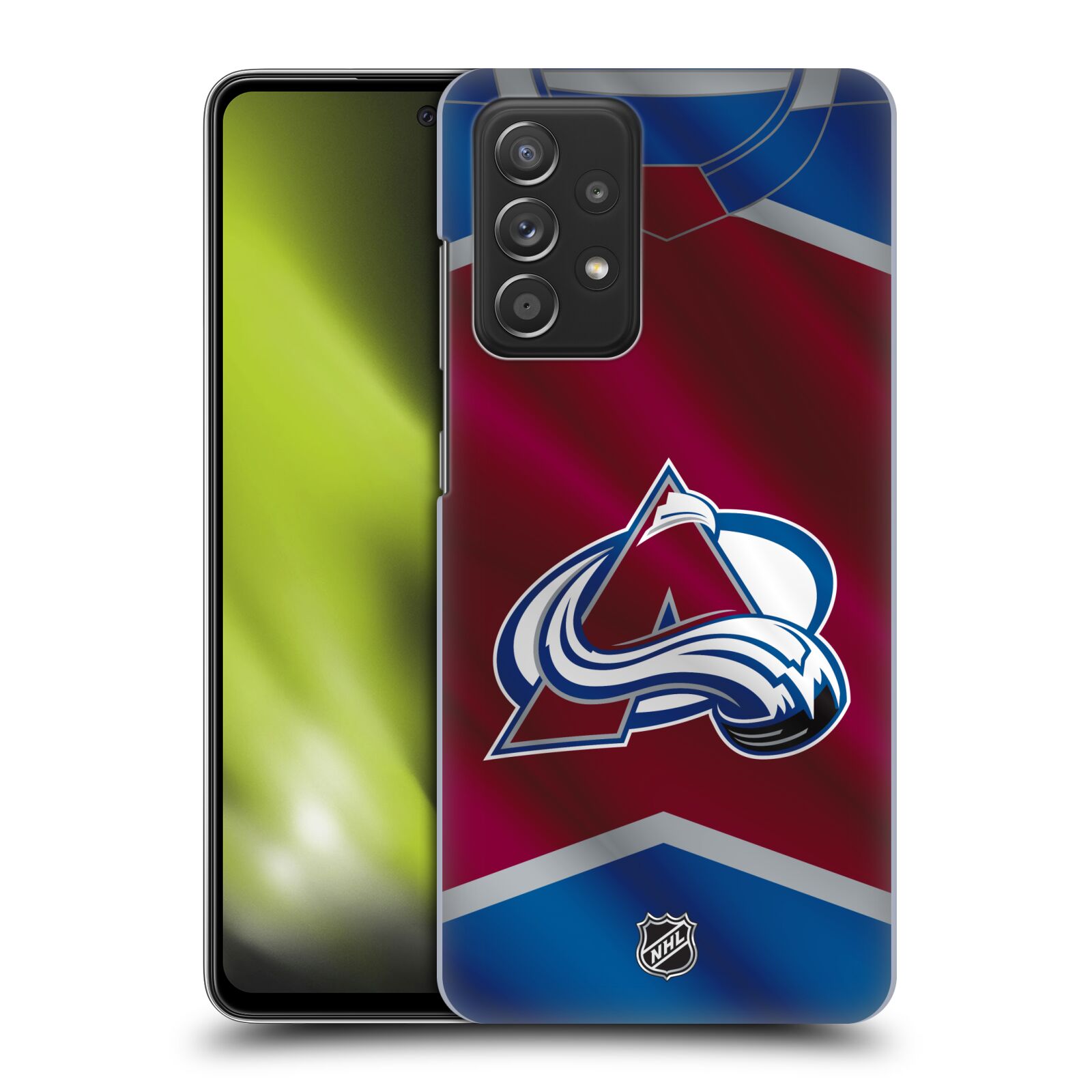 Pouzdro na mobil Samsung Galaxy A52 / A52 5G / A52s 5G - HEAD CASE - Hokej NHL - Colorado Avalanche - Dres