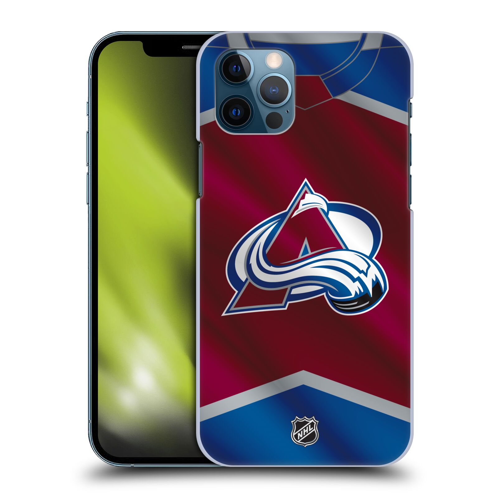Pouzdro na mobil Apple Iphone 12 / 12 PRO - HEAD CASE - Hokej NHL - Colorado Avalanche - Dres