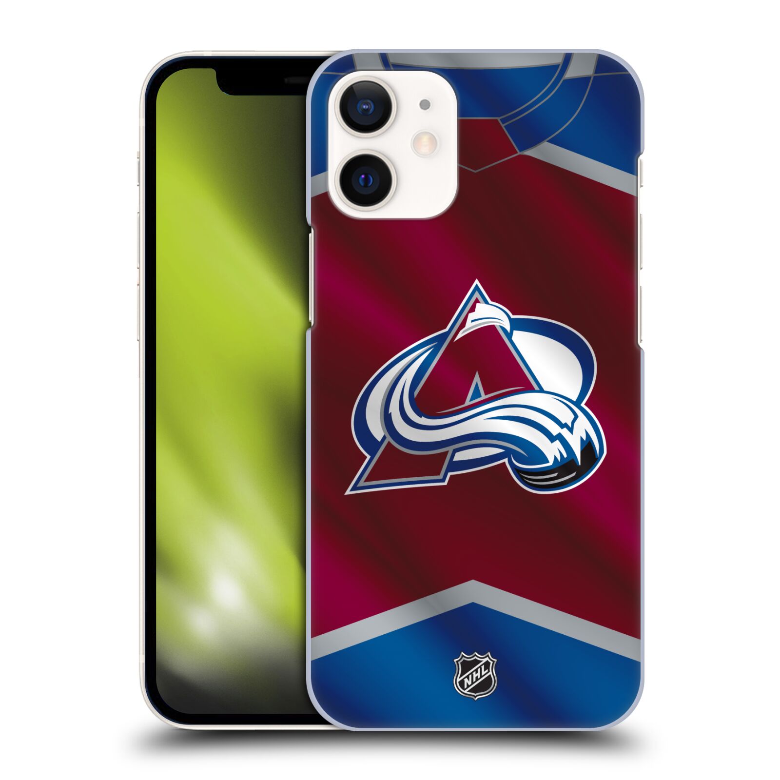 Pouzdro na mobil Apple Iphone 12 MINI - HEAD CASE - Hokej NHL - Colorado Avalanche - Dres