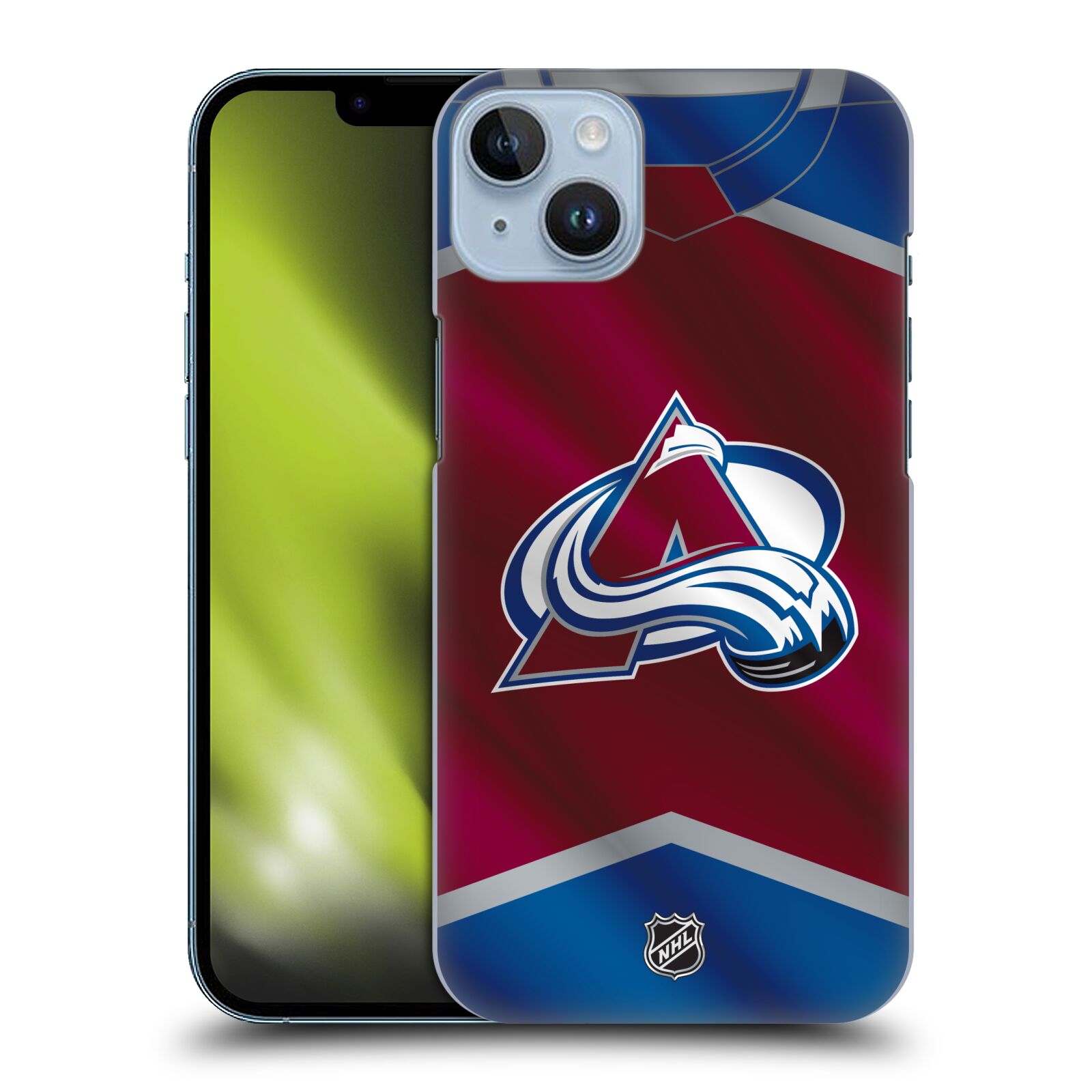 Pouzdro na mobil Apple Iphone 14 PLUS - HEAD CASE - Hokej NHL - Colorado Avalanche - Dres