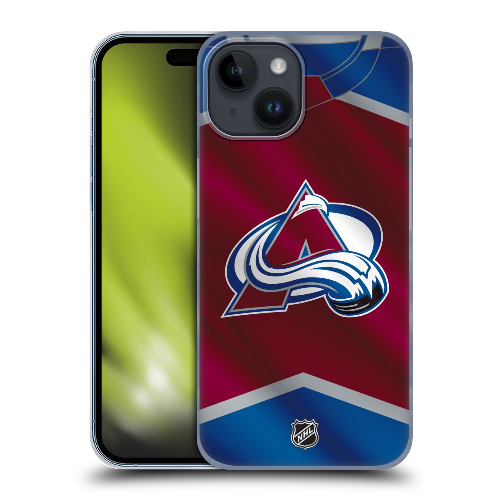 Plastový obal HEAD CASE na mobil Apple Iphone 15  Hokej NHL - Colorado Avalanche - Dres