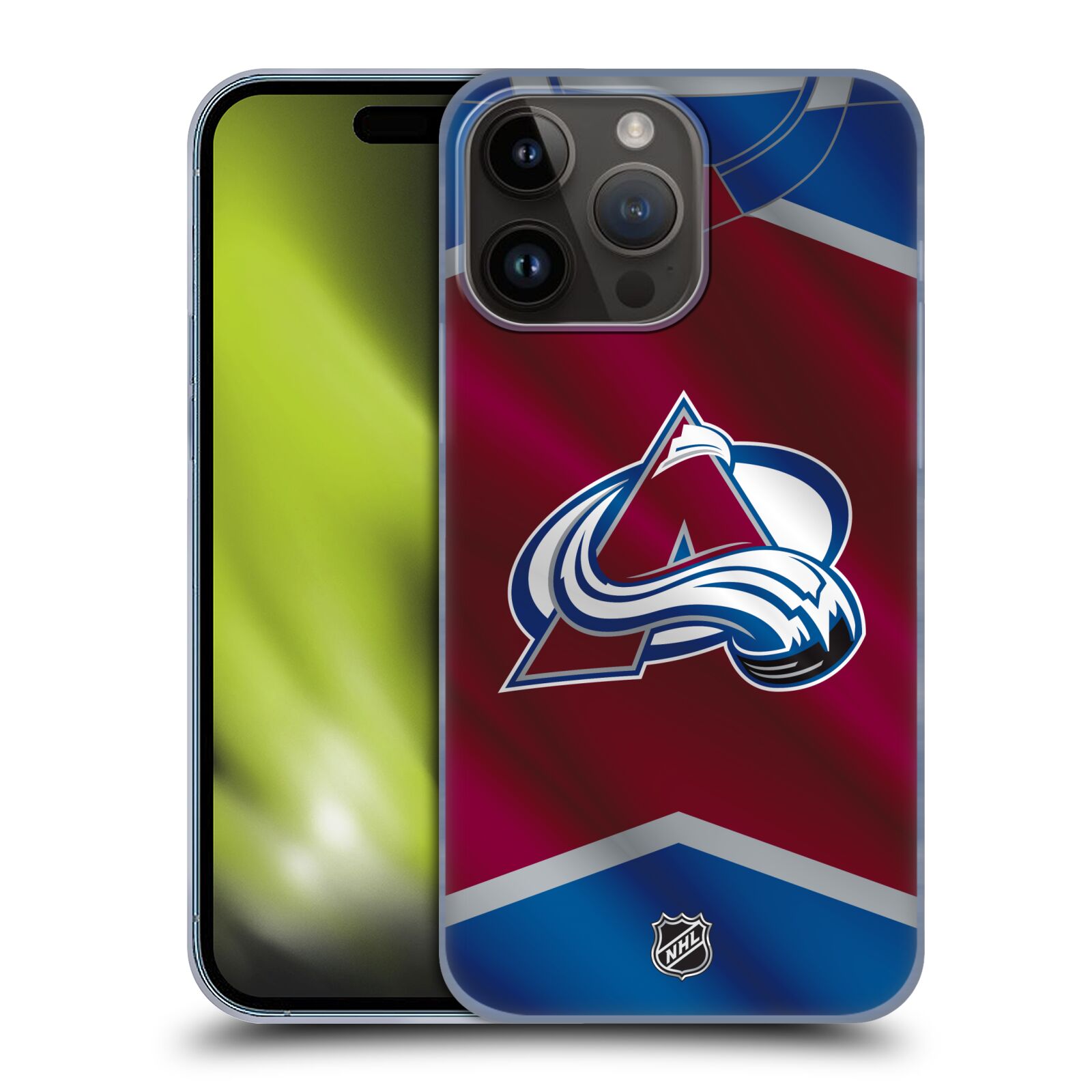 Plastový obal HEAD CASE na mobil Apple Iphone 15 PRO MAX  Hokej NHL - Colorado Avalanche - Dres