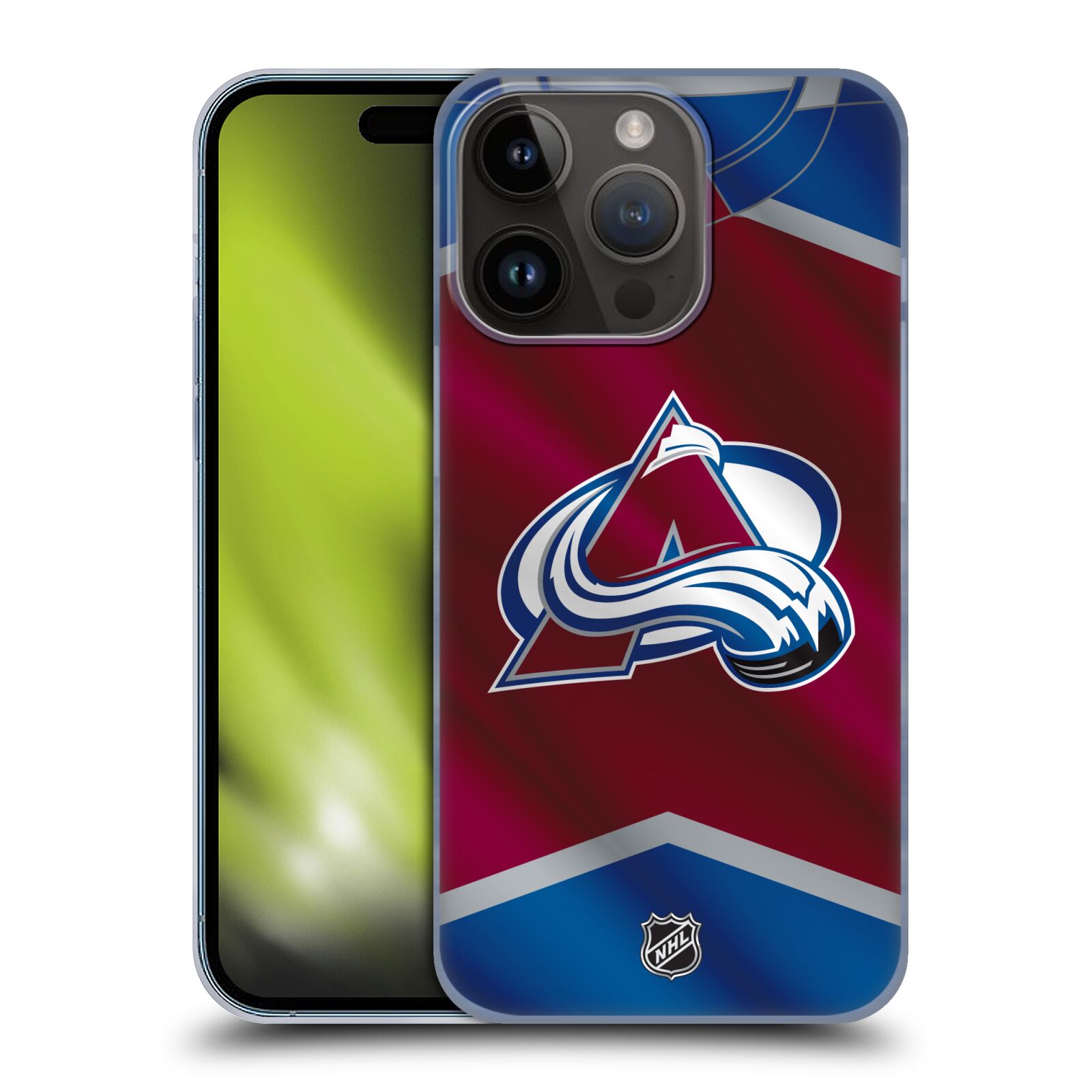 Plastový obal HEAD CASE na mobil Apple Iphone 15 Pro  Hokej NHL - Colorado Avalanche - Dres