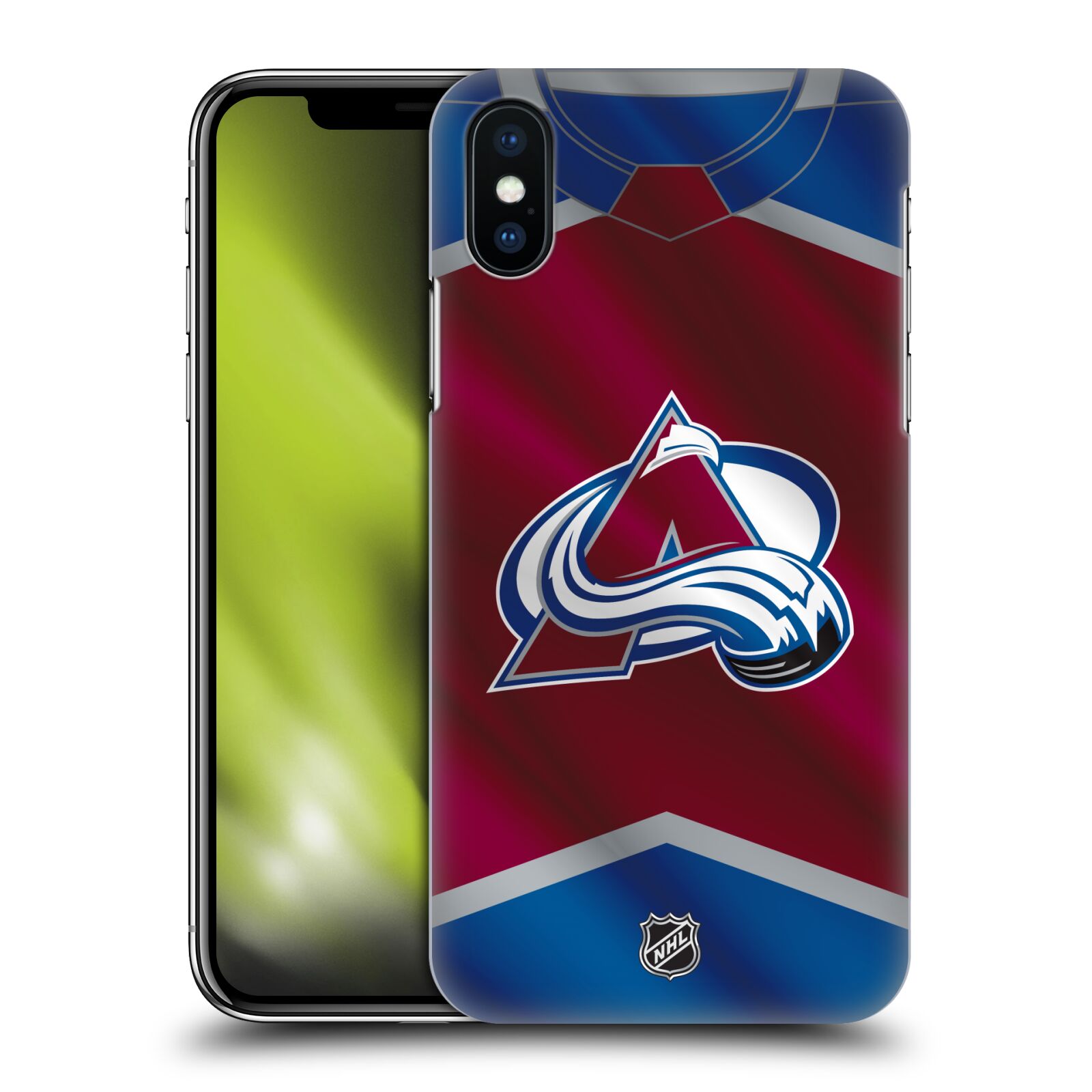 Pouzdro na mobil Apple Iphone X/XS - HEAD CASE - Hokej NHL - Colorado Avalanche - Dres