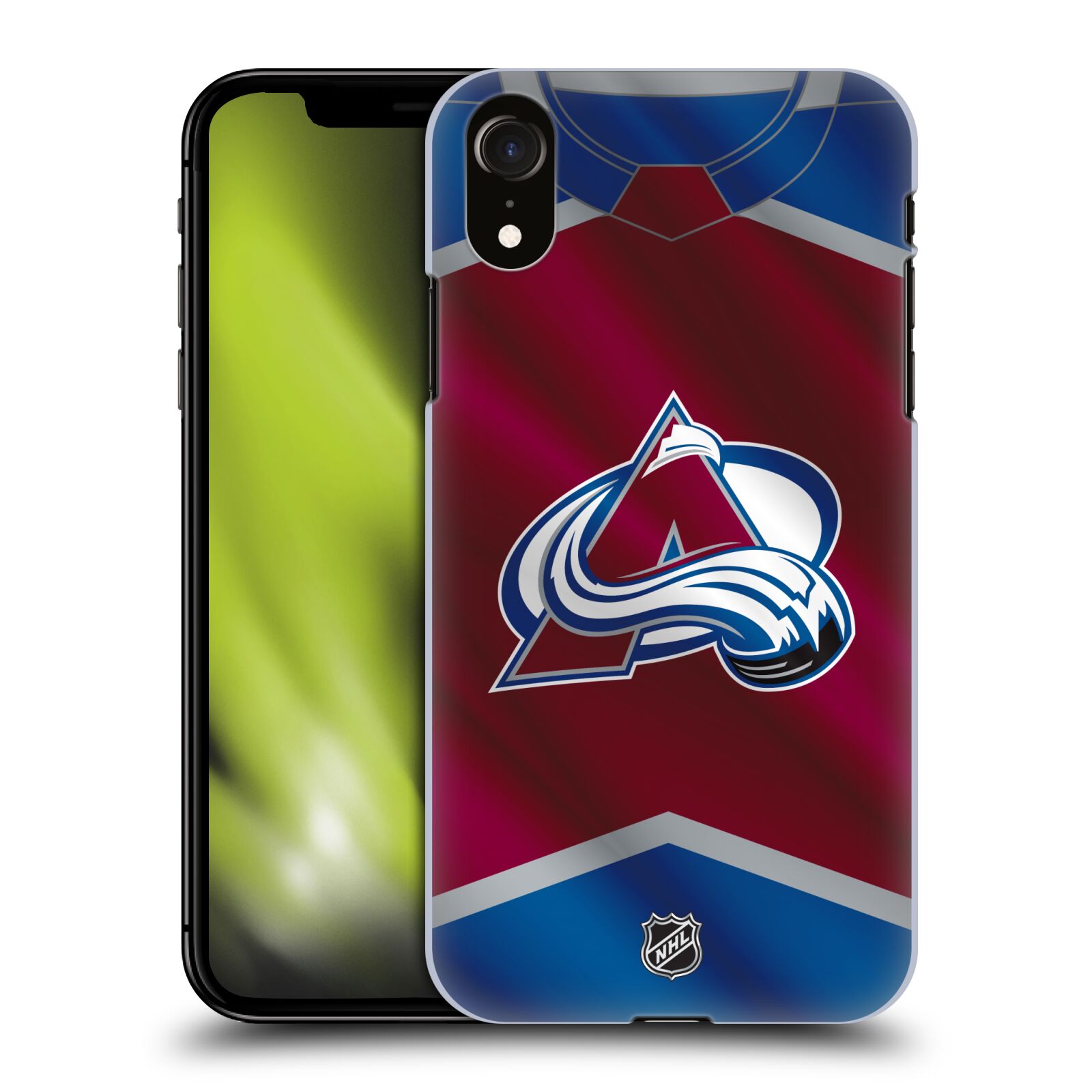 Pouzdro na mobil Apple Iphone XR - HEAD CASE - Hokej NHL - Colorado Avalanche - Dres