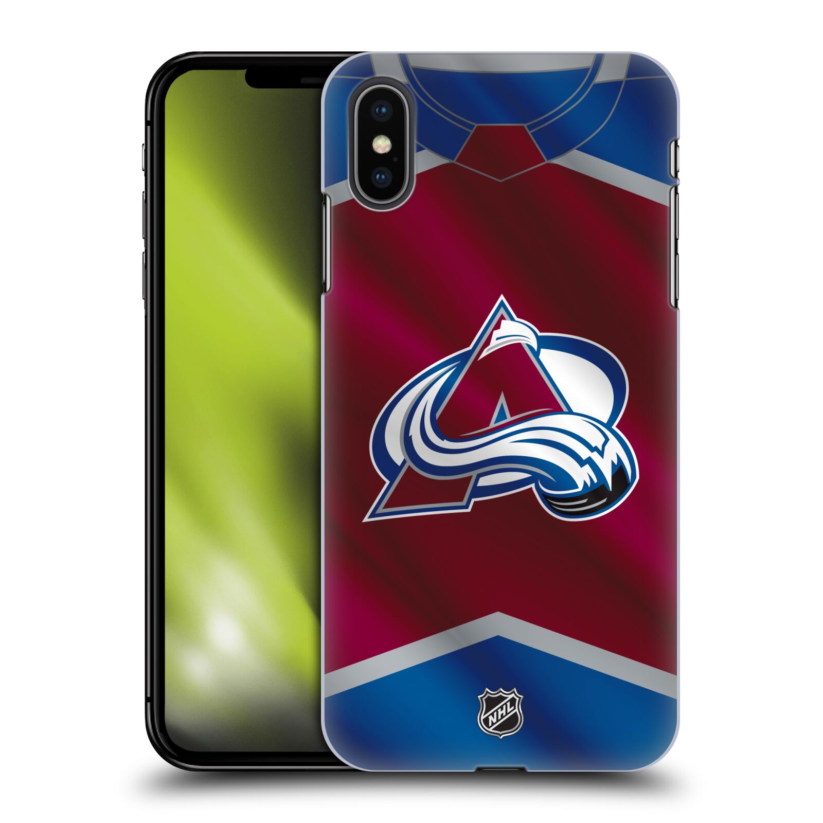 Pouzdro na mobil Apple Iphone XS MAX - HEAD CASE - Hokej NHL - Colorado Avalanche - Dres