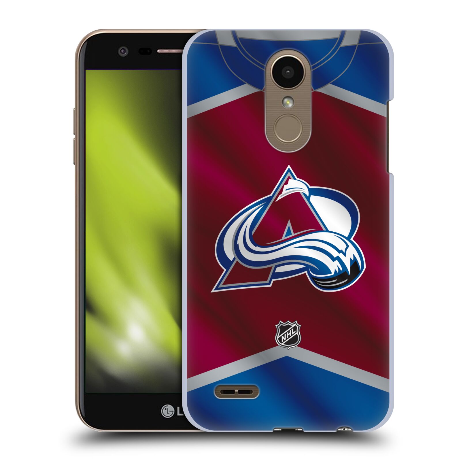 Pouzdro na mobil LG K10 2018 - HEAD CASE - Hokej NHL - Colorado Avalanche - Dres