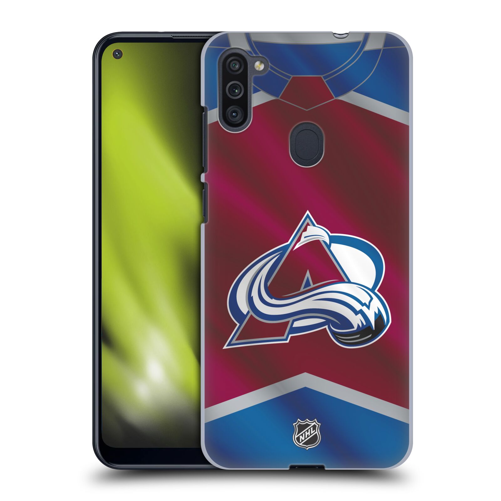 Pouzdro na mobil Samsung Galaxy M11 - HEAD CASE - Hokej NHL - Colorado Avalanche - Dres