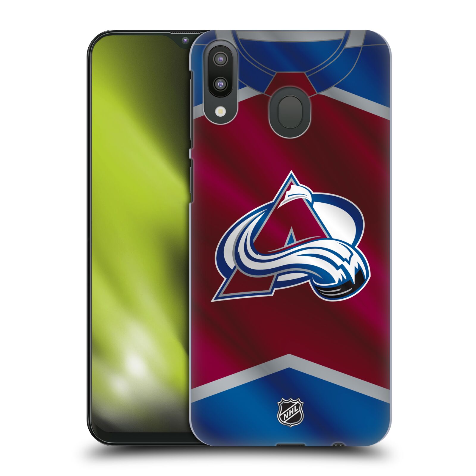 Pouzdro na mobil Samsung Galaxy M20 - HEAD CASE - Hokej NHL - Colorado Avalanche - Dres