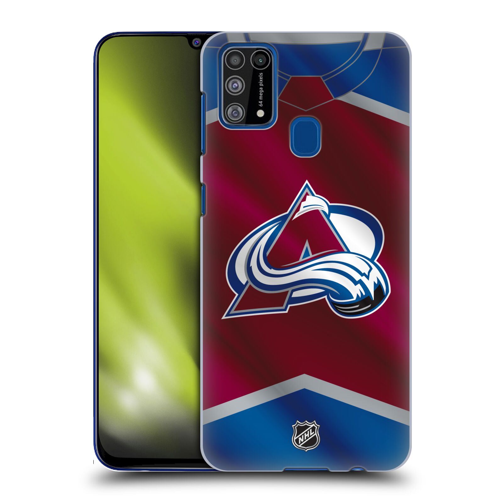 Pouzdro na mobil Samsung Galaxy M31 - HEAD CASE - Hokej NHL - Colorado Avalanche - Dres