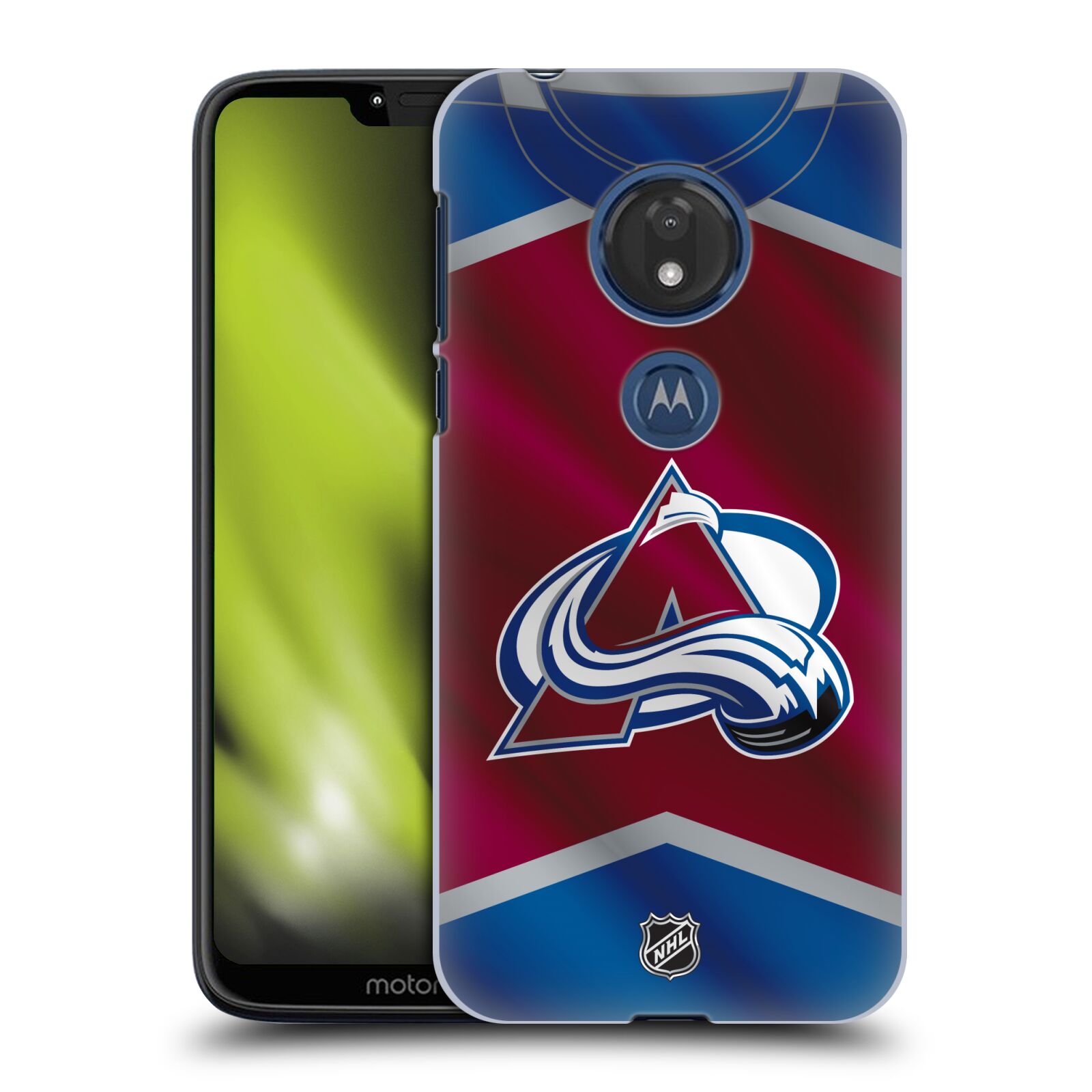 Pouzdro na mobil Motorola Moto G7 Play - HEAD CASE - Hokej NHL - Colorado Avalanche - Dres